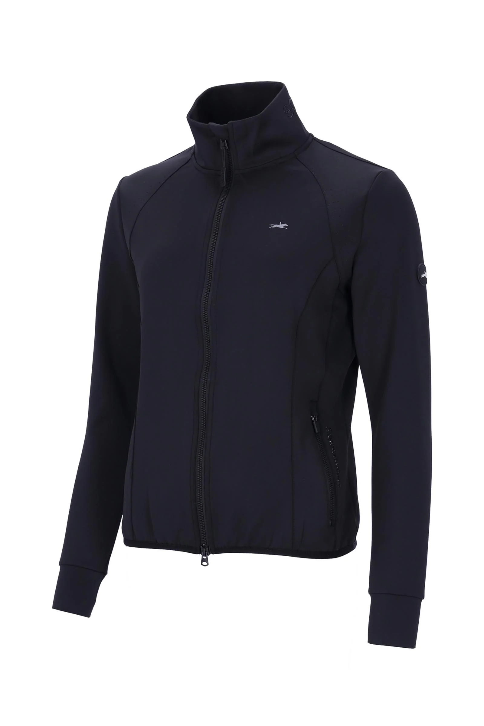 Ines Style jersey sweatjakke dame Black XS