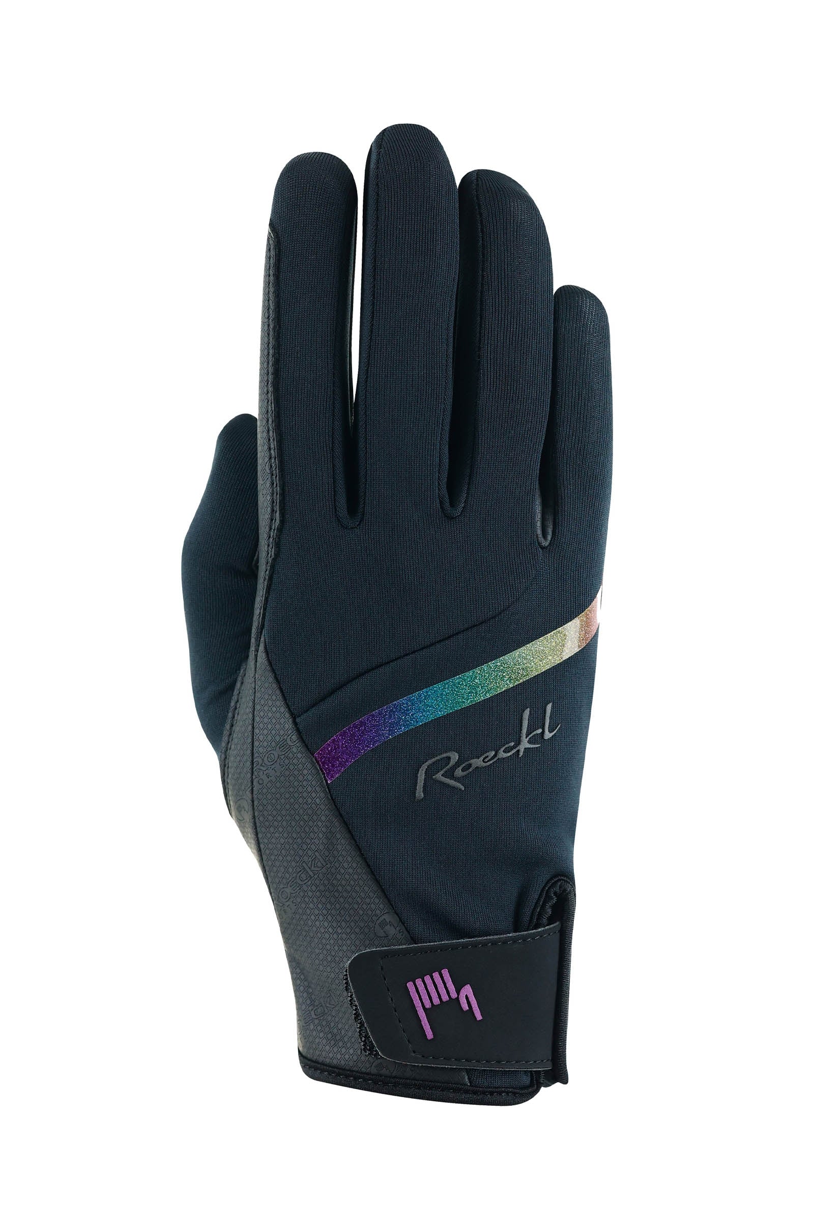 Jineta Ridehansker Black/Rainbow 6,5