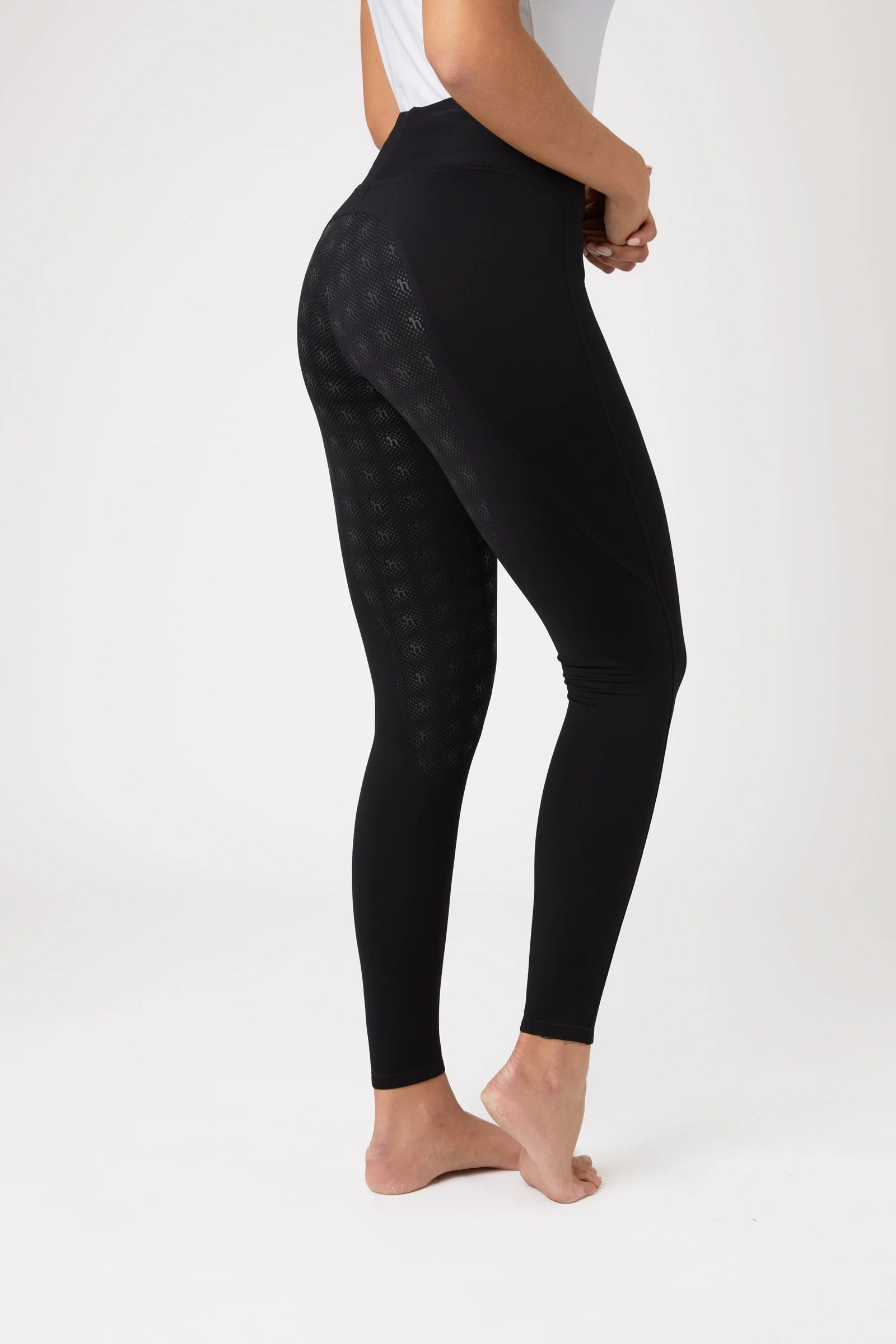 Juliet rideleggings til dame med Hyper Flex og helsete Black 44