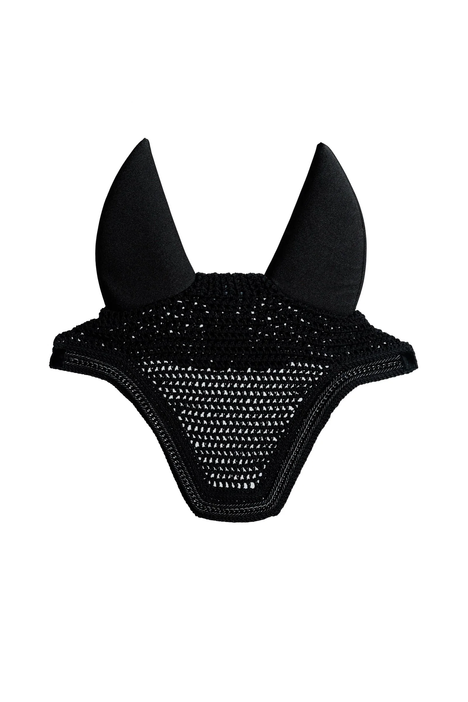 Kentucky Horseware Wellington lydløs ørehette med metallkjede Black F