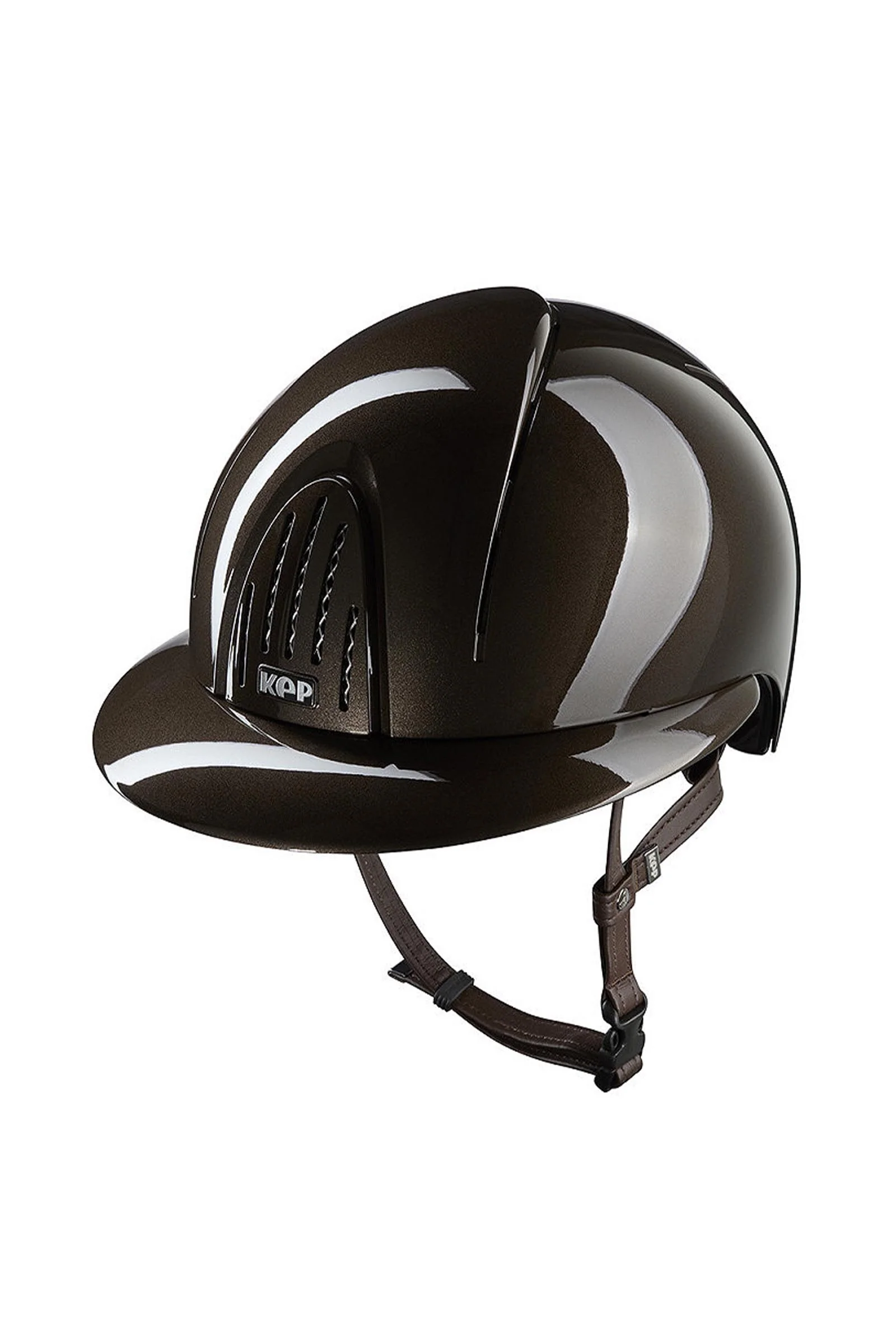 KEP NOVA ABS Metal Polish Polo ridehjelm Brown 059-x-062