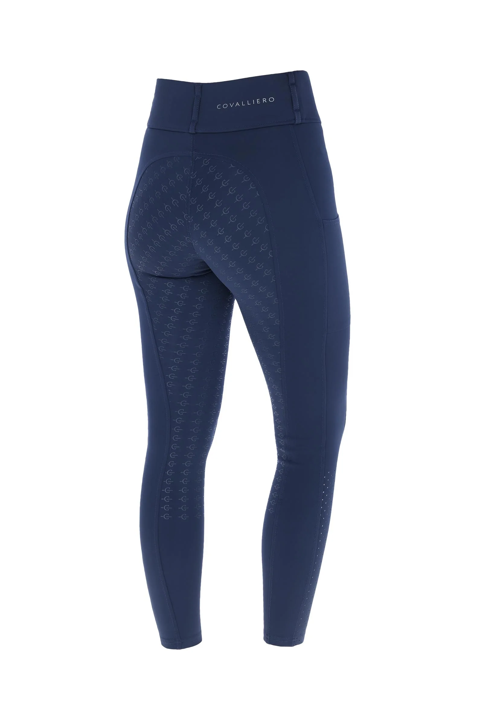 kompresjons-helforsterkede ridetights SS25 Dark Navy 42-44