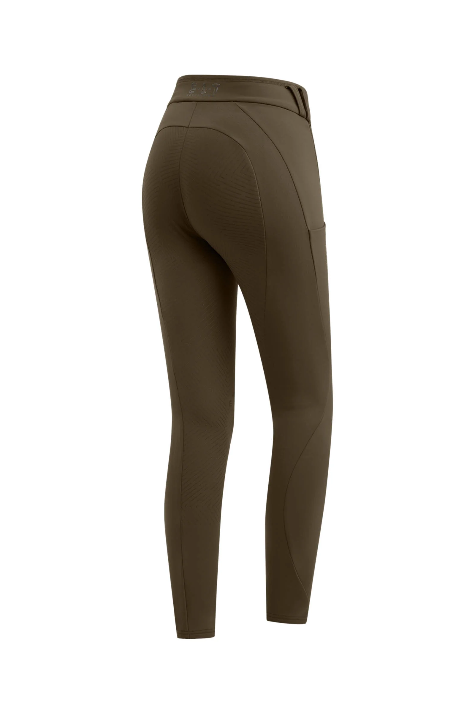 Dame varmende rideleggings Rena Green Brown 34