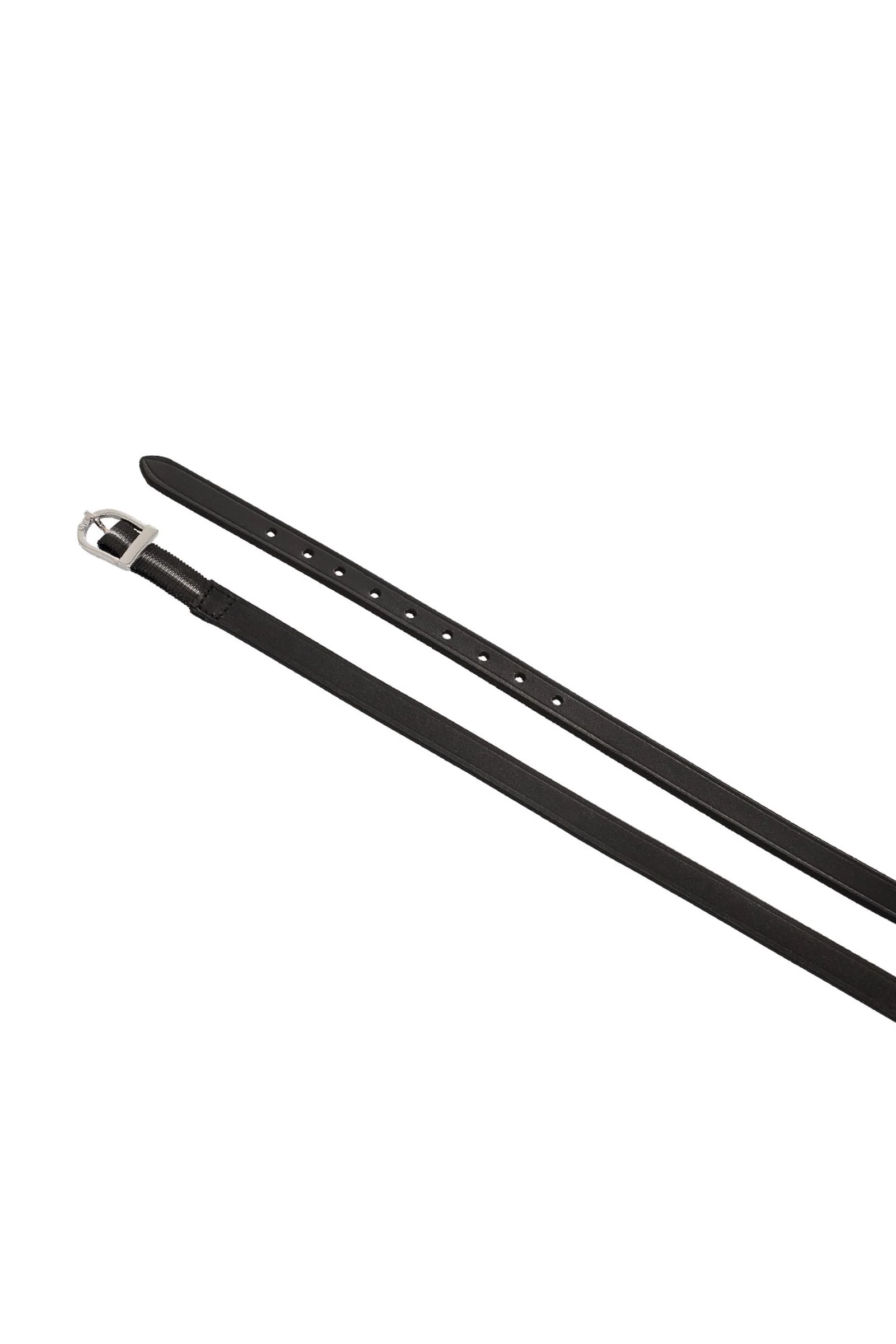 sporeremmer lær med elastisk del Black Én størrelse