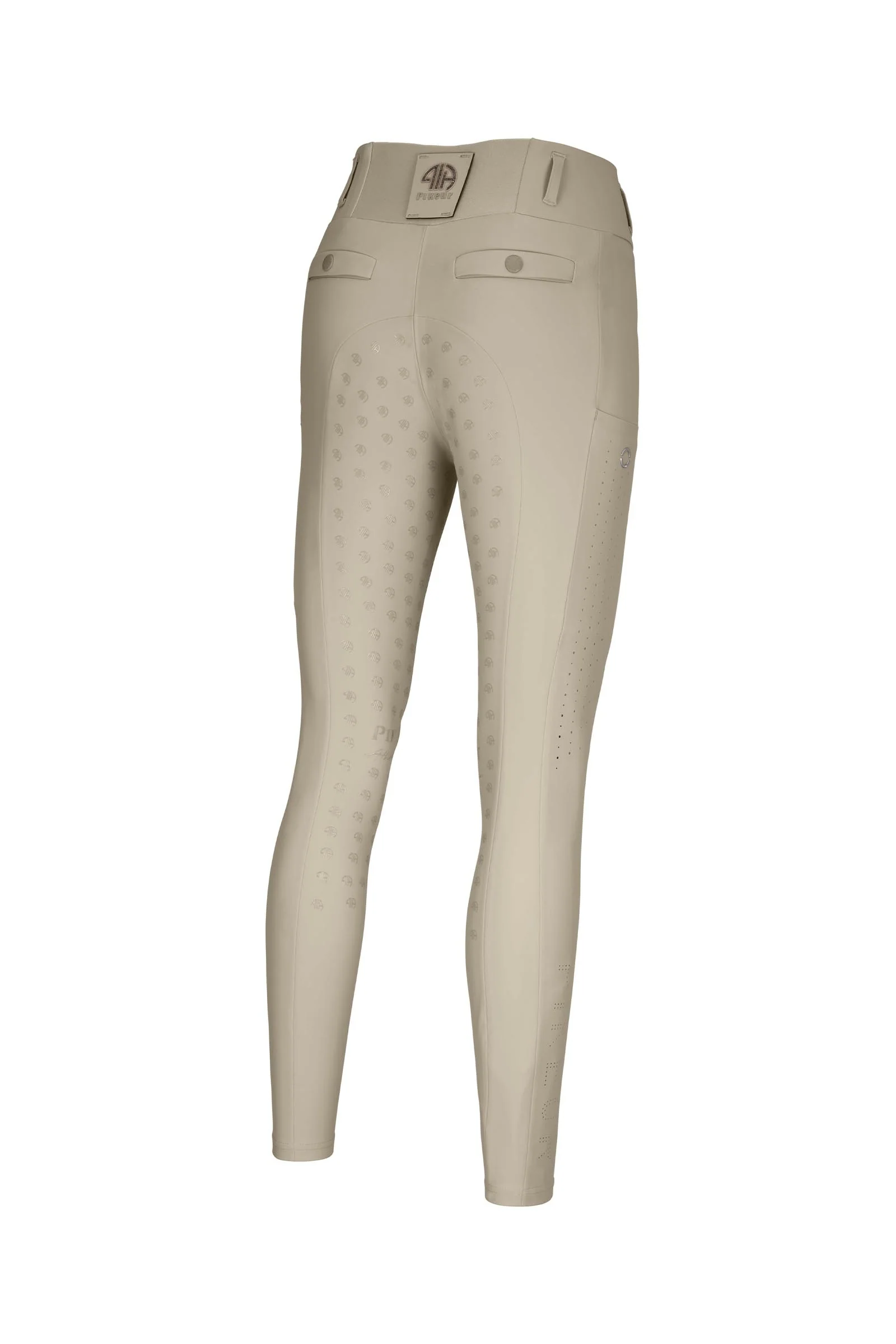 Linnett SD dame sommer tights med høy midje og fullgrip Pearl Gray 40