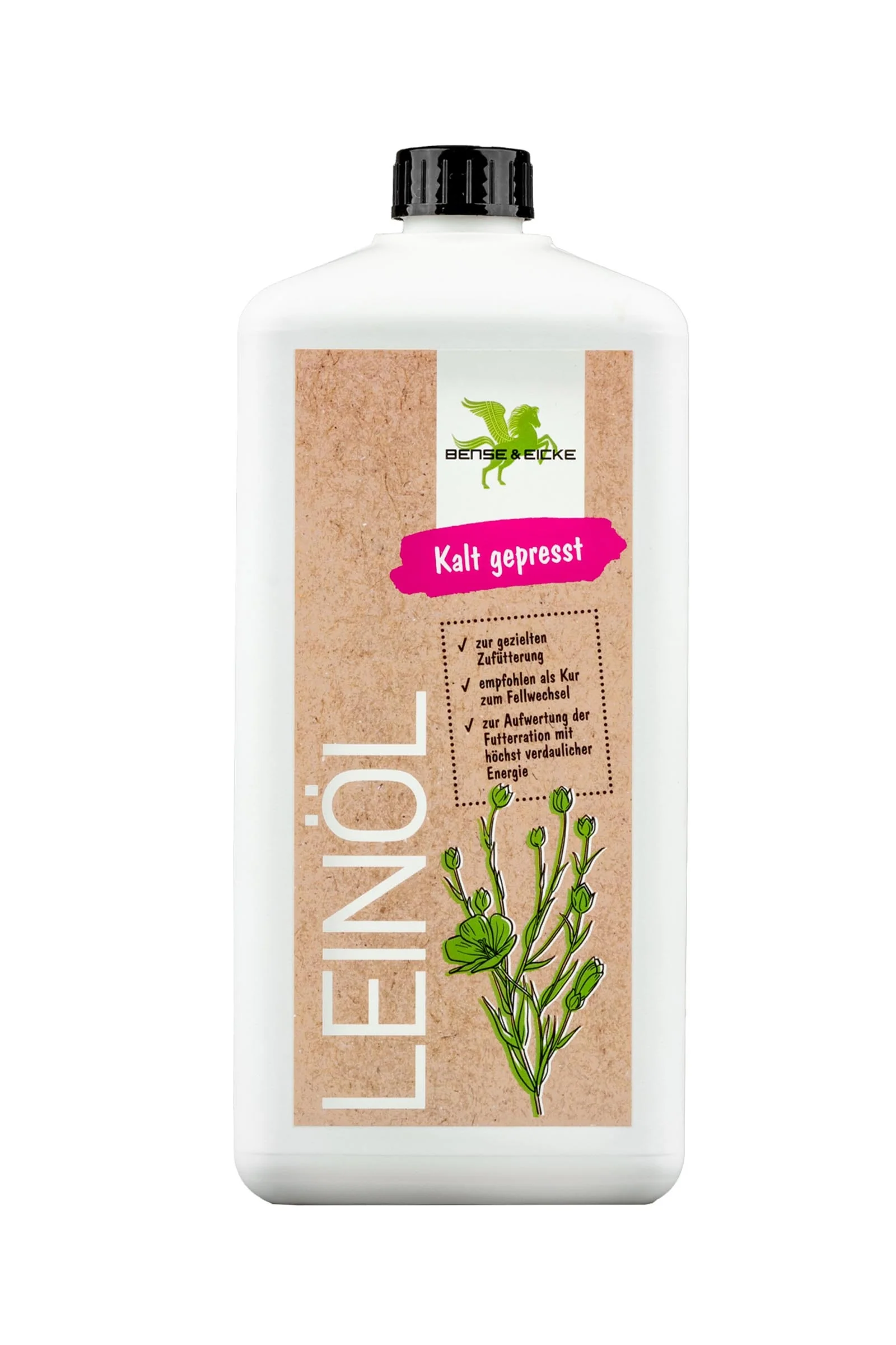 Kaldpresset linolje, 1000 ml No Color 1