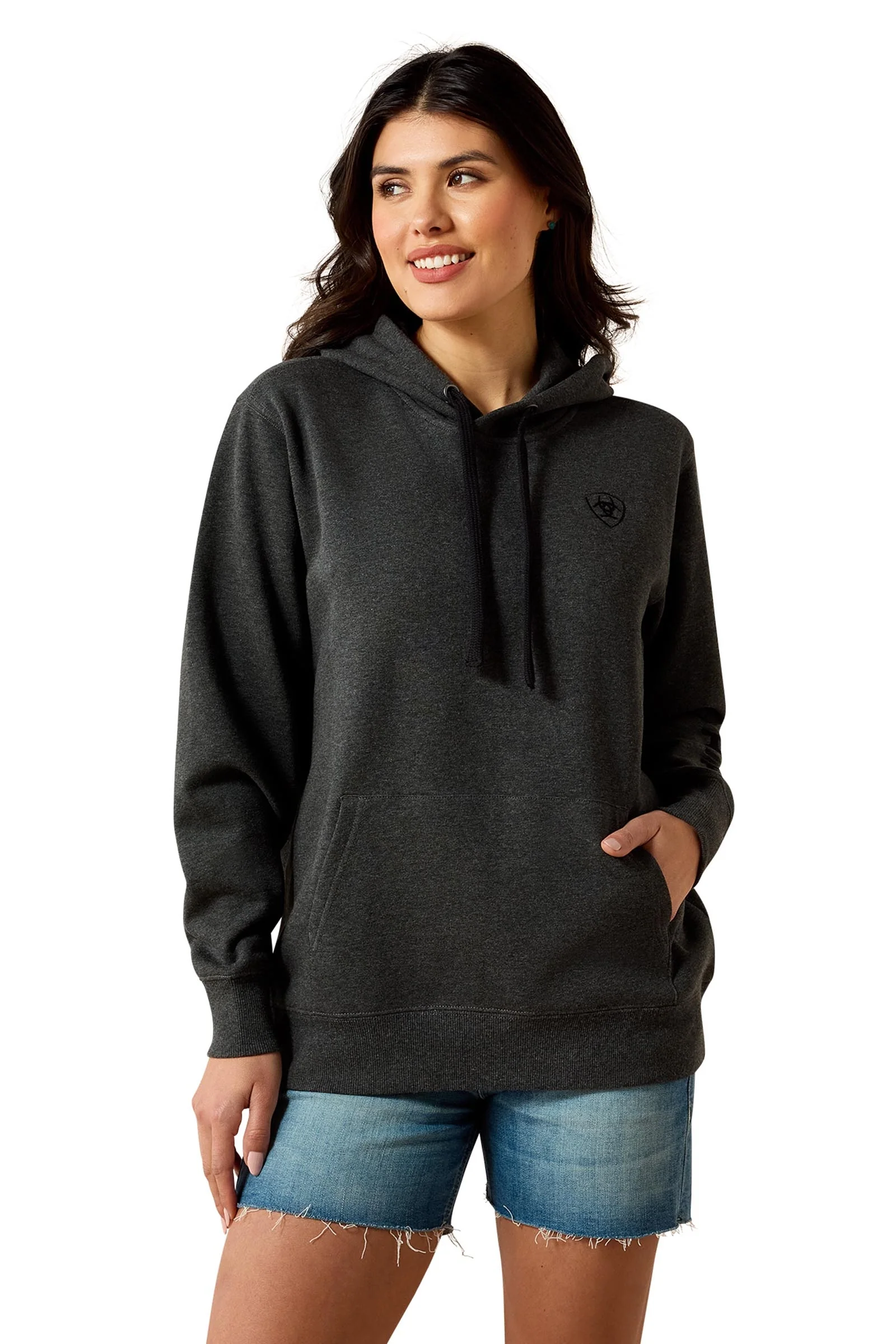 Logo 2.0 dame hettegenser Charcoal Heather L