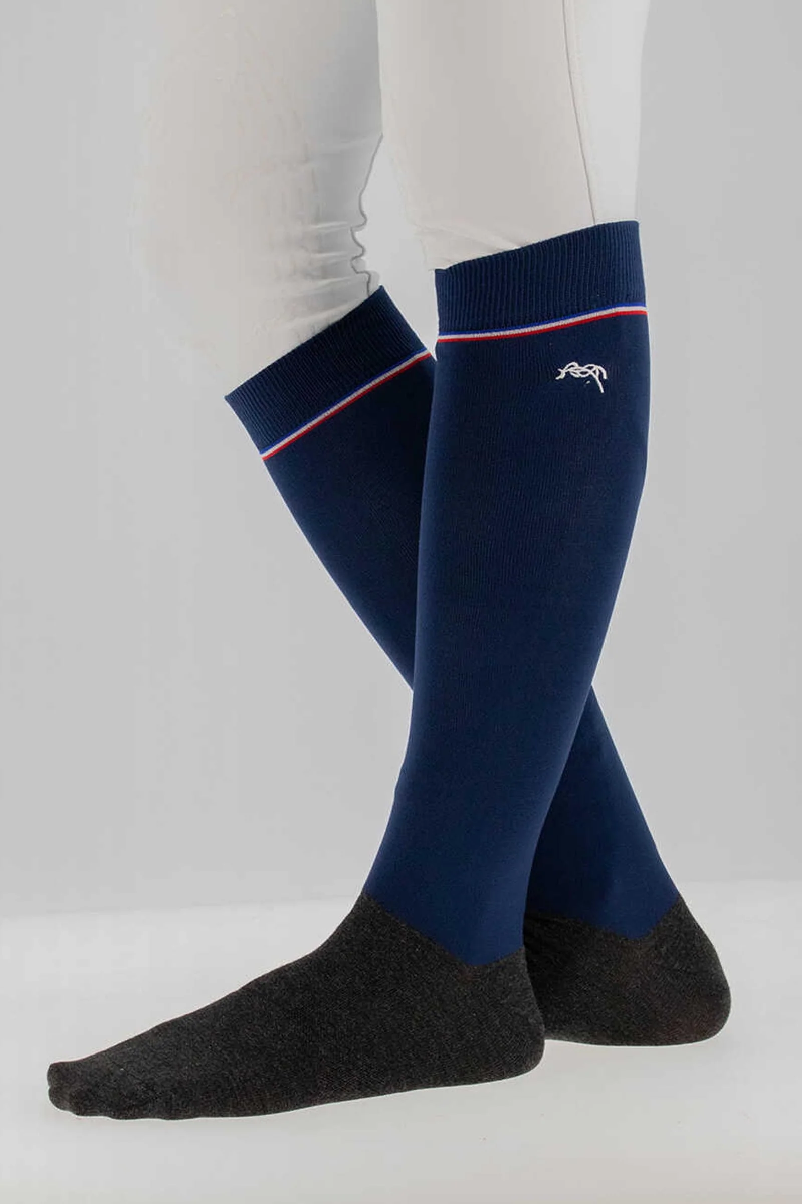 Luxe ridesokker Navy 34 - 36
