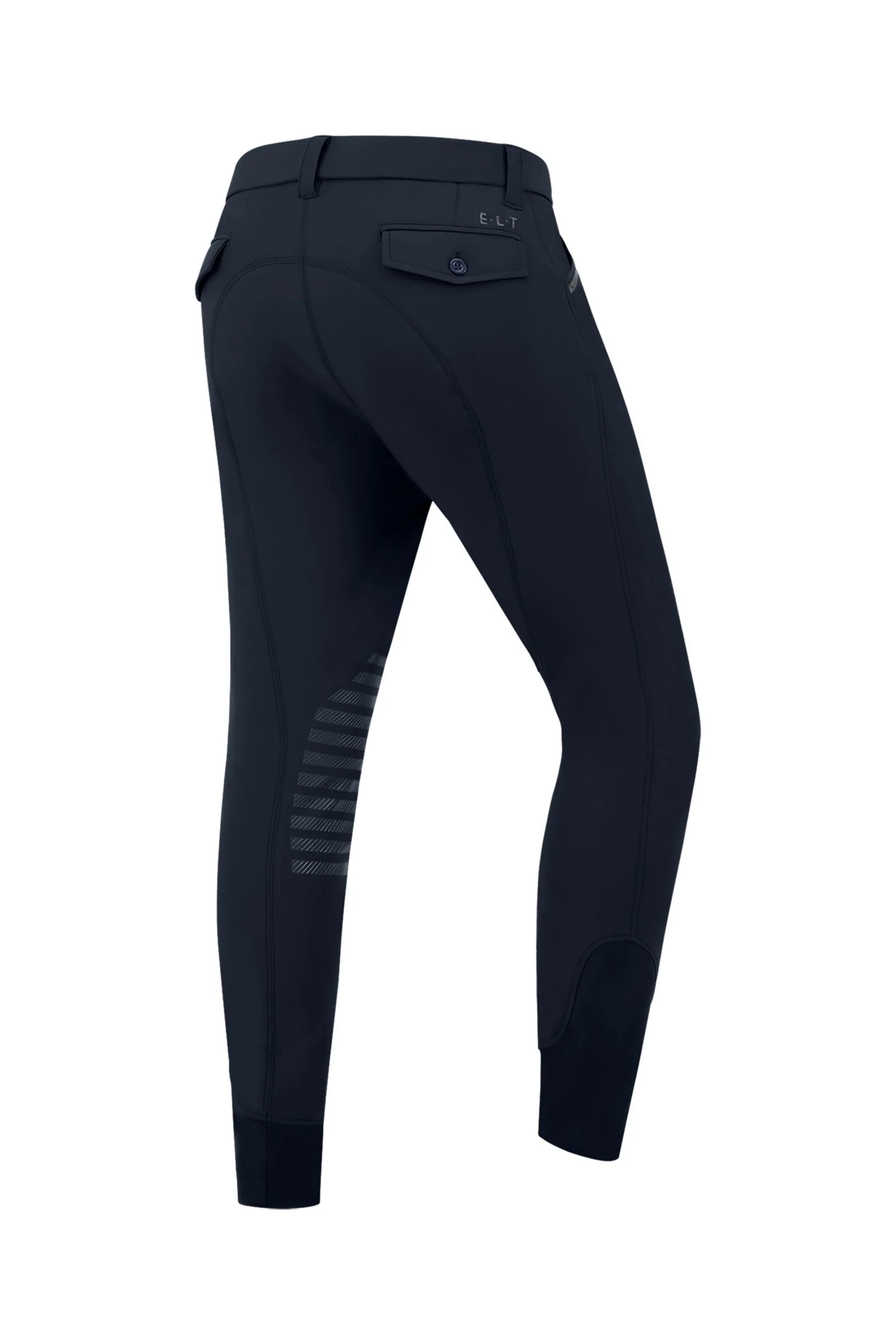 Mailo kneforsterkede ridebukser for menn med silikon deepblue 50