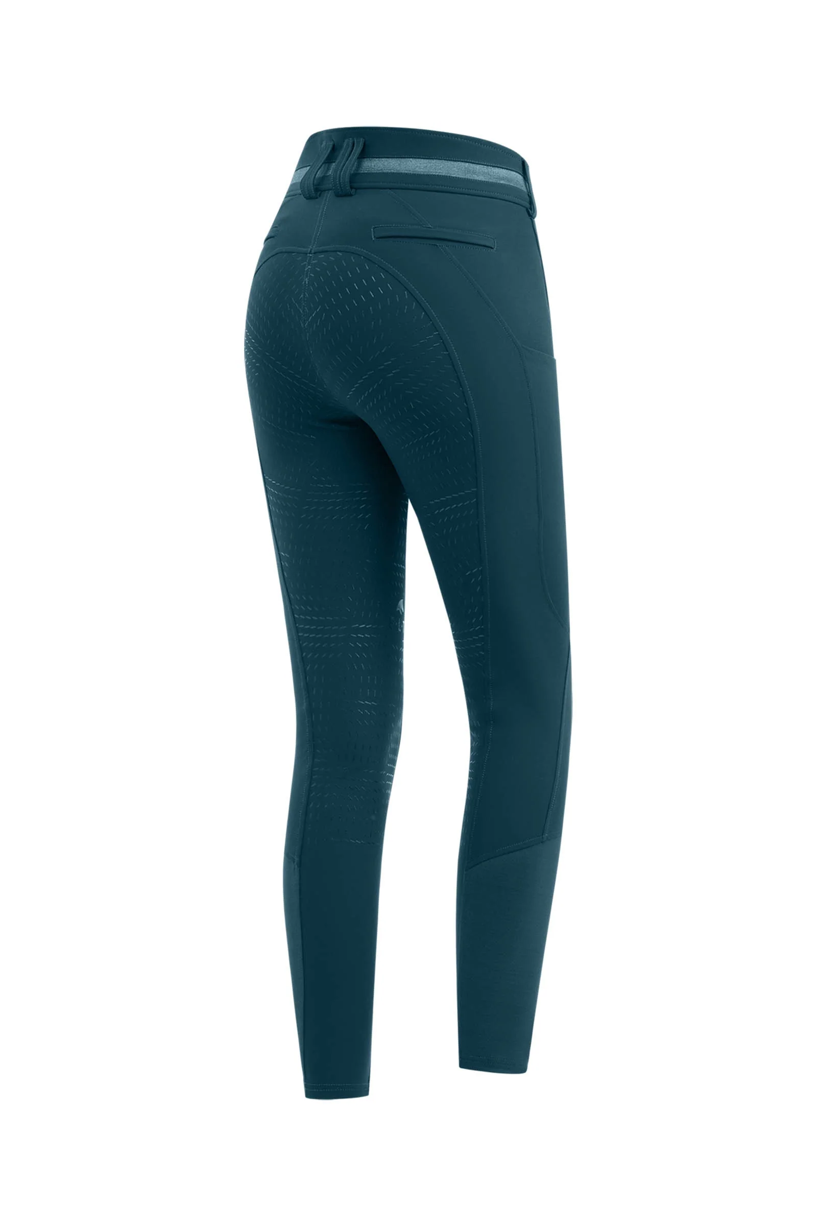 Maja ridebukse dame Glam Curved High Waist Petrol Blue 40