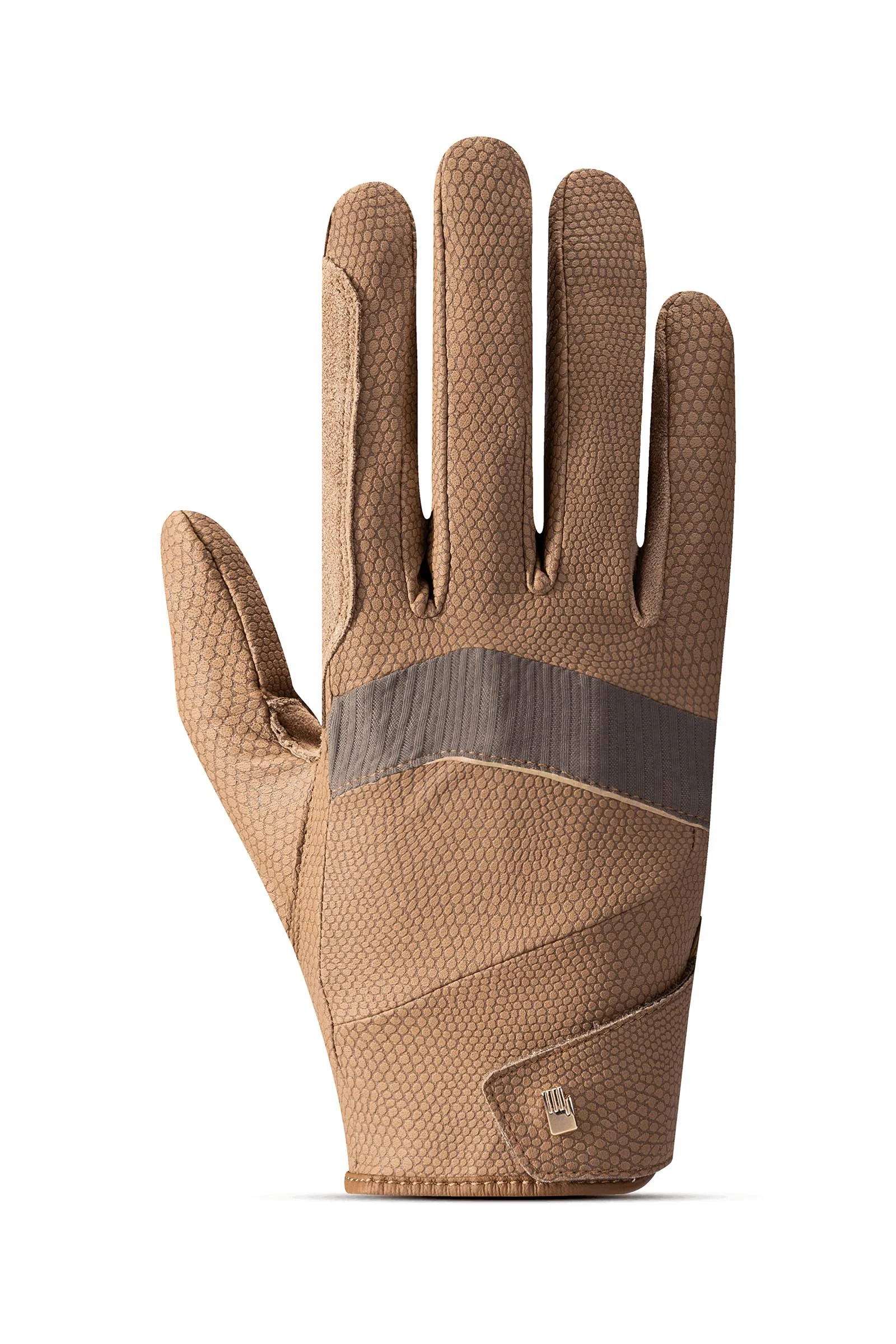 Manecaress ridehansker Caramel 7,5