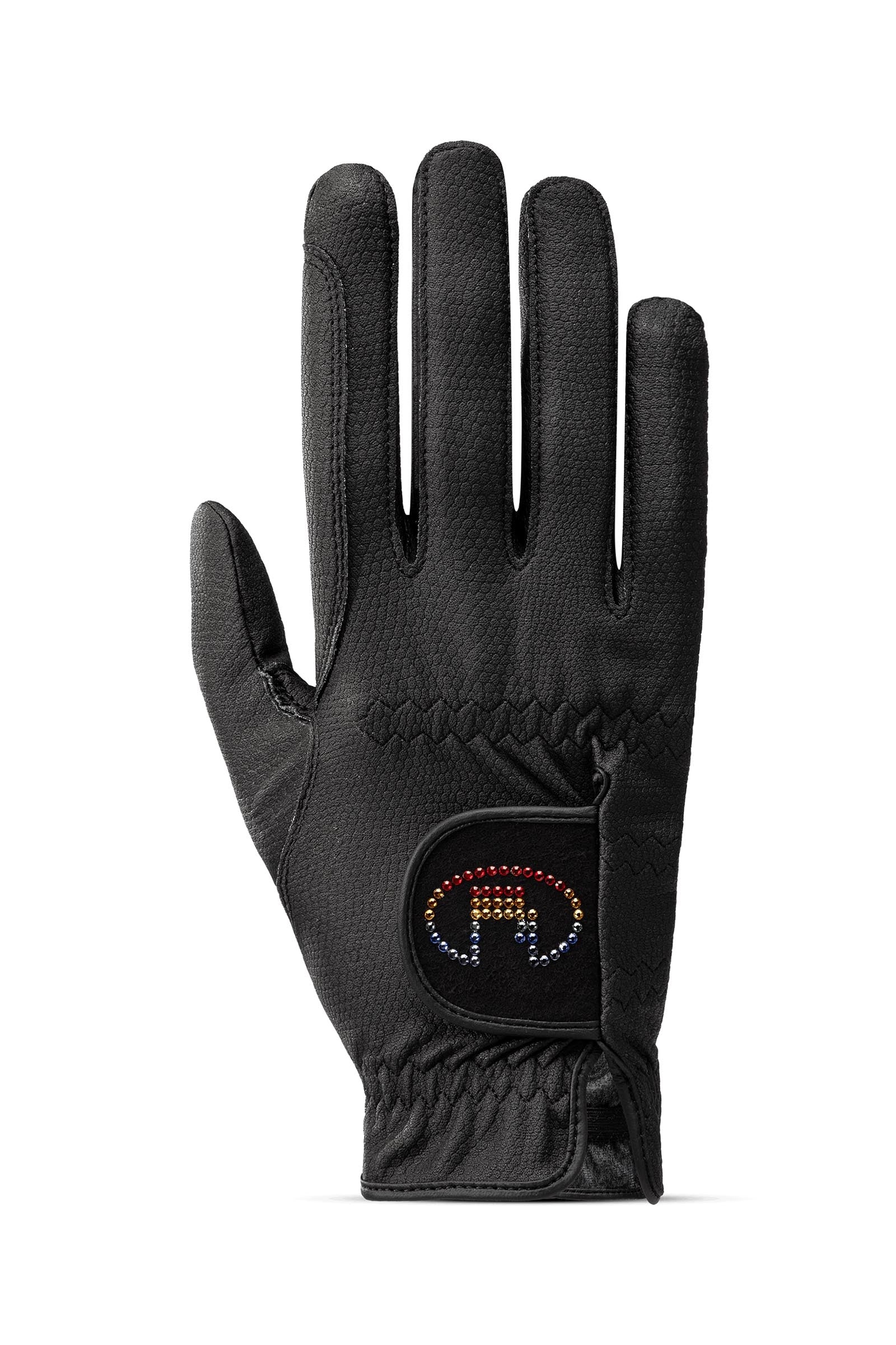 Marne ridehansker Black/Rainbow 7,5