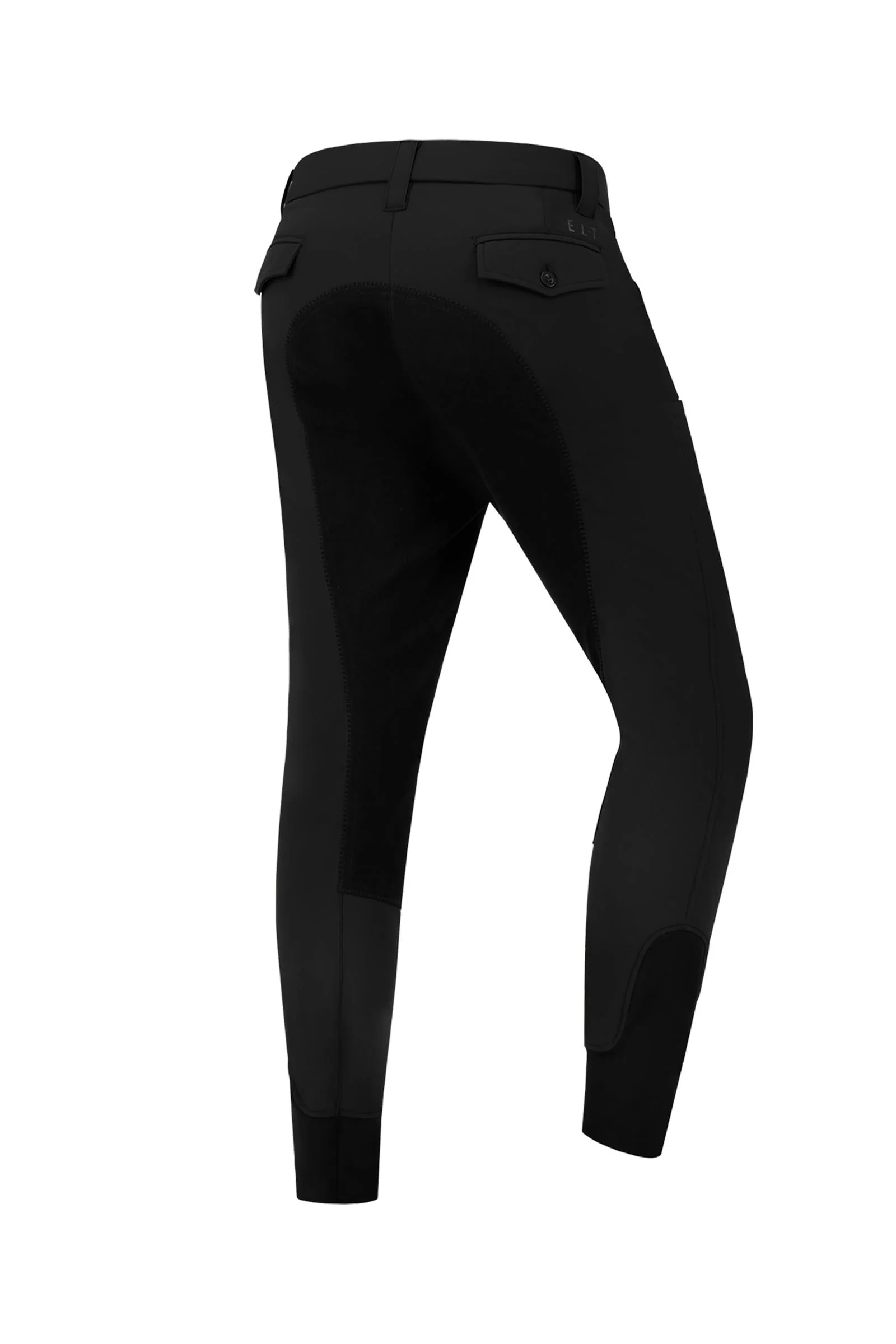 Matteo Classic helforsterkede ridebukser for menn med fullsete i kunstskinn black 52