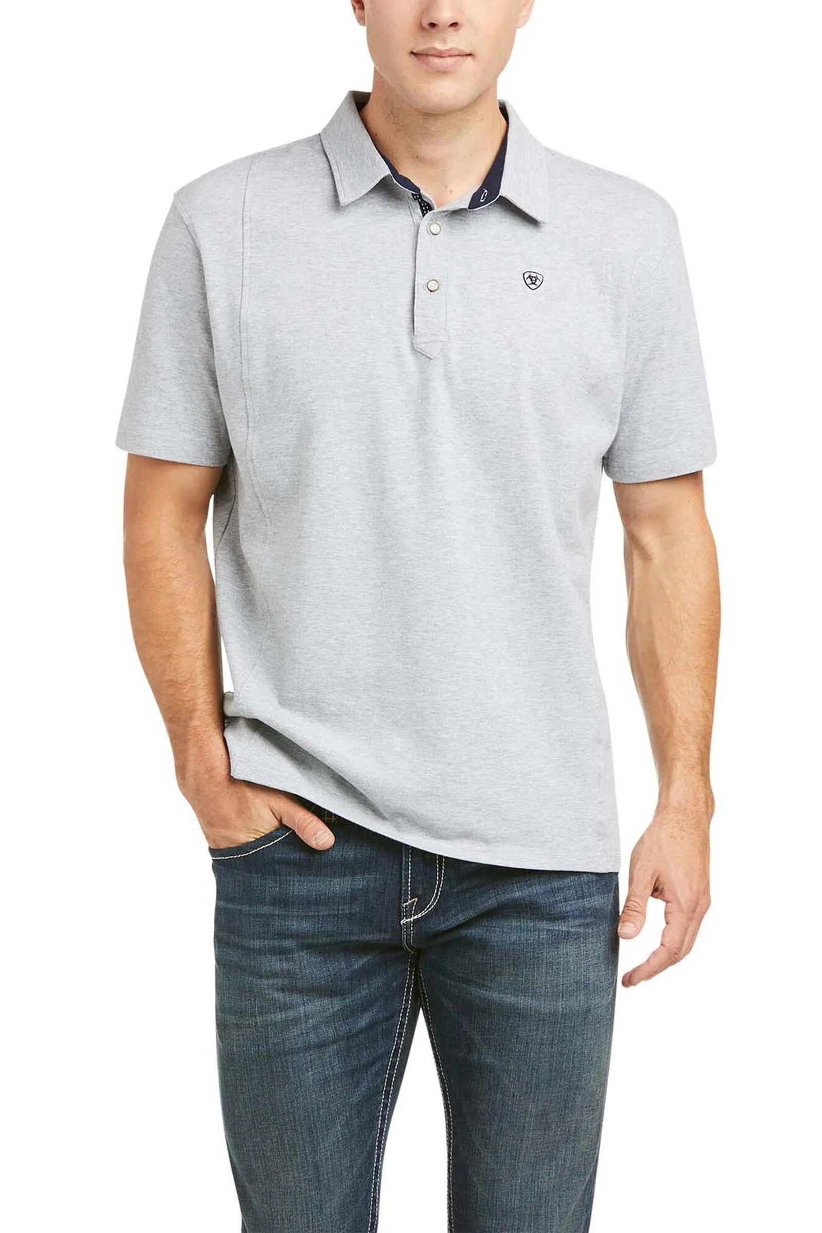 Medal poloskjorte, herre Grey M