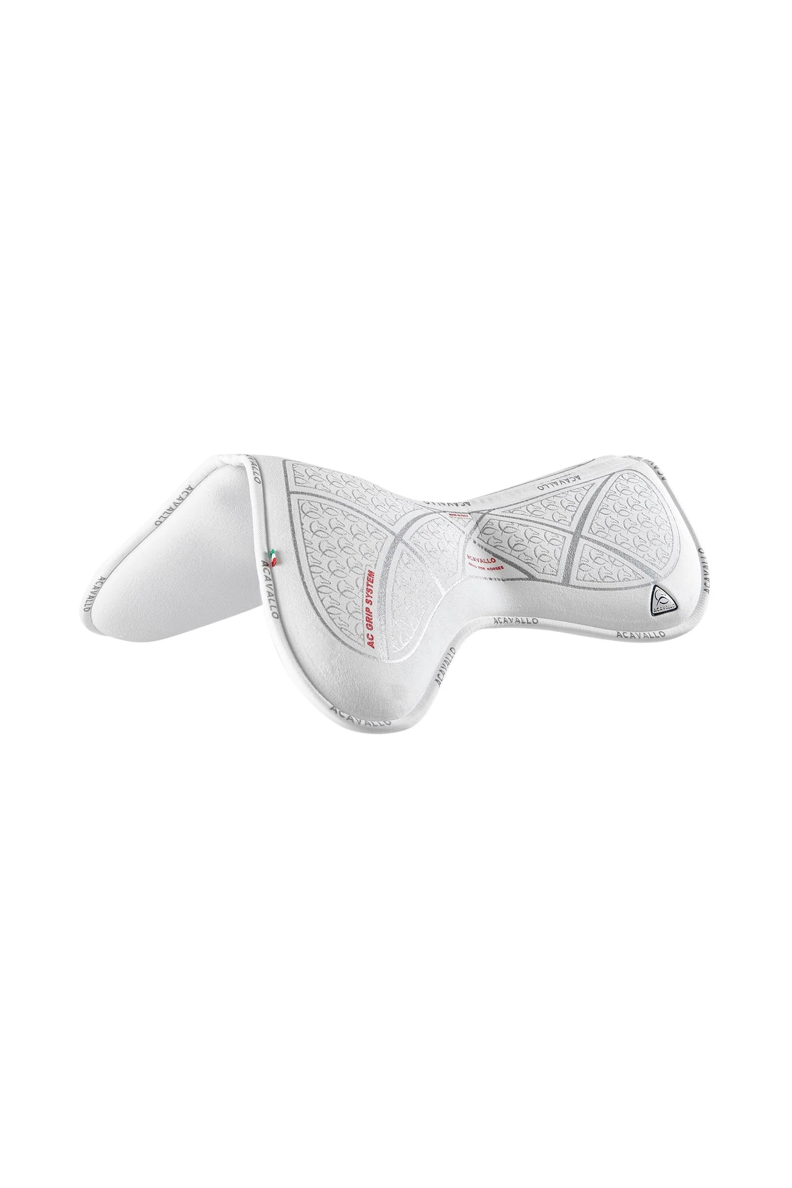 Classic memory foam sprangpad close contact i semsket med silikon-grep, flat White/Silver L