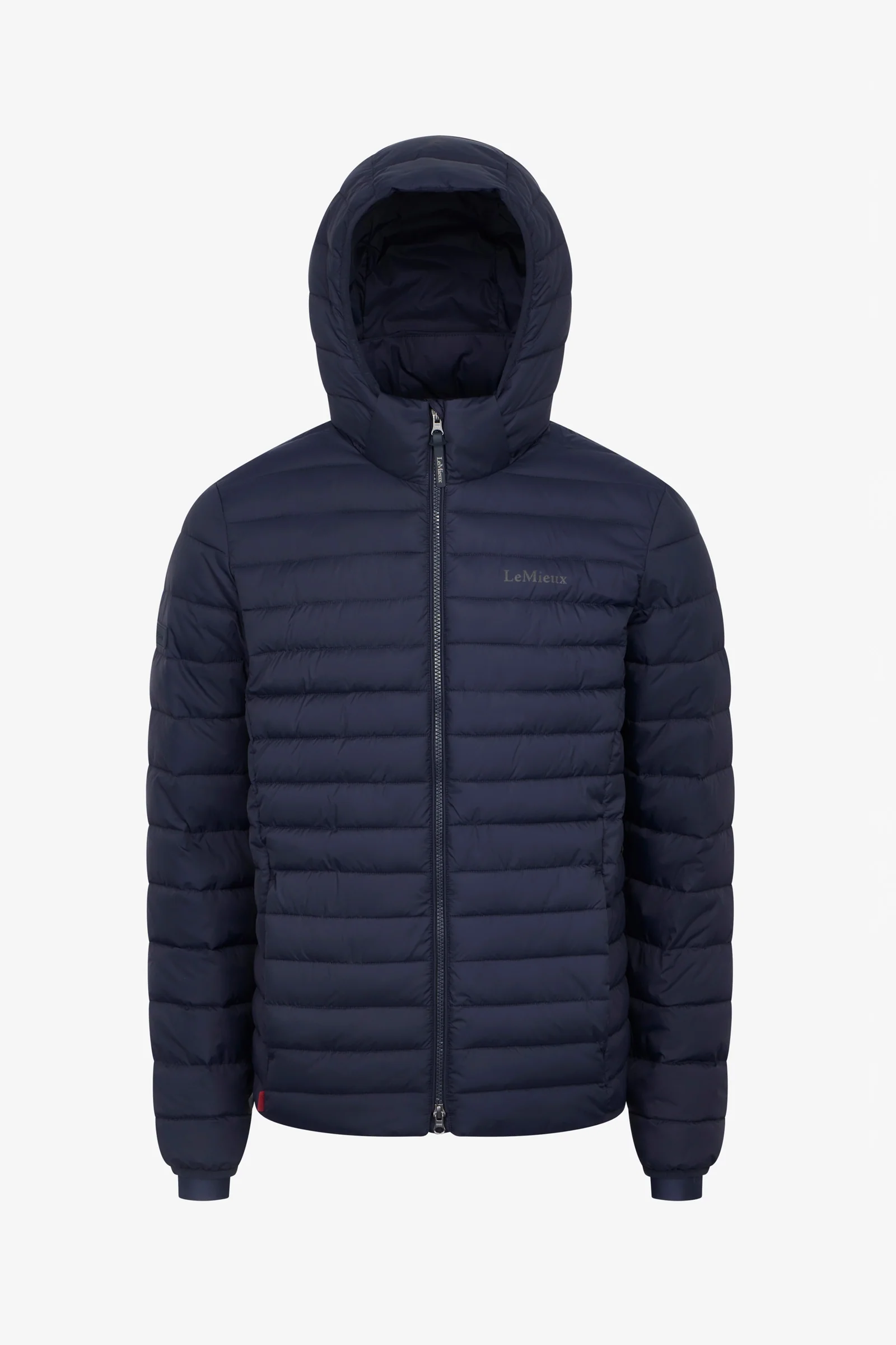 herre vattert jakke med hette Navy XXL