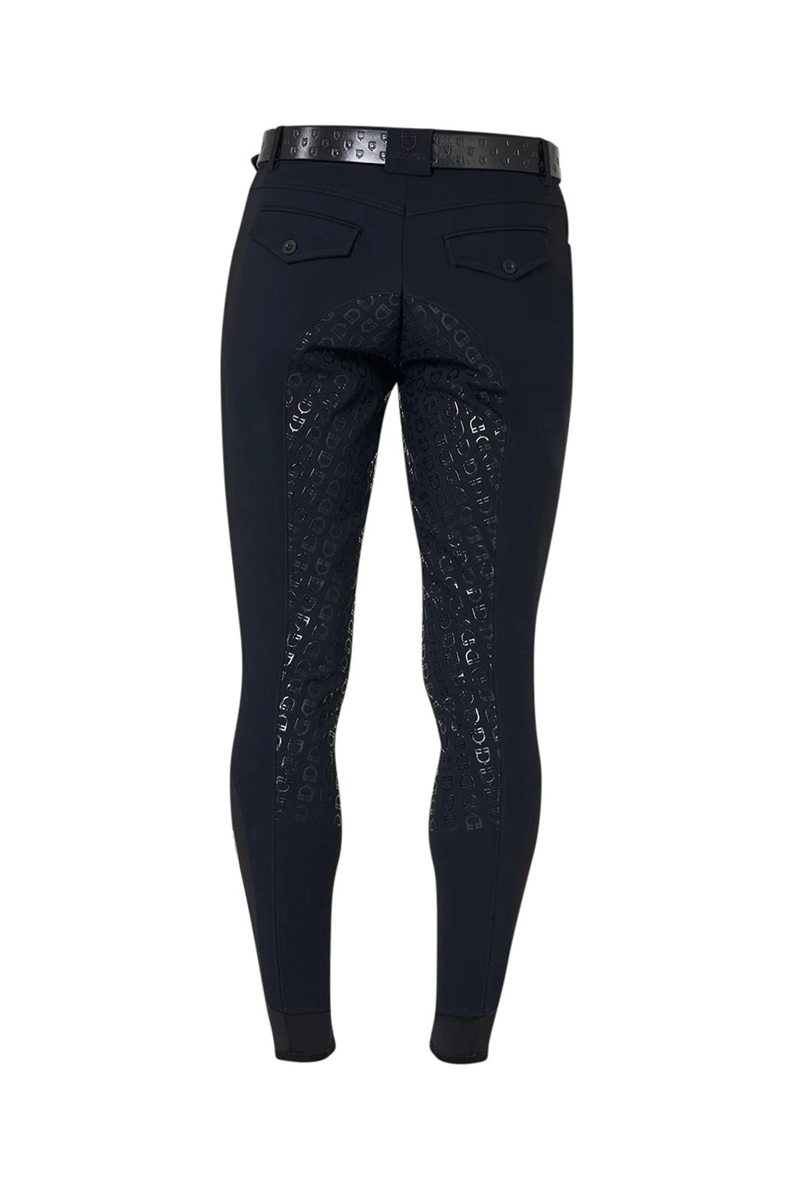 herre ridebukse slim fit full grip Black 44