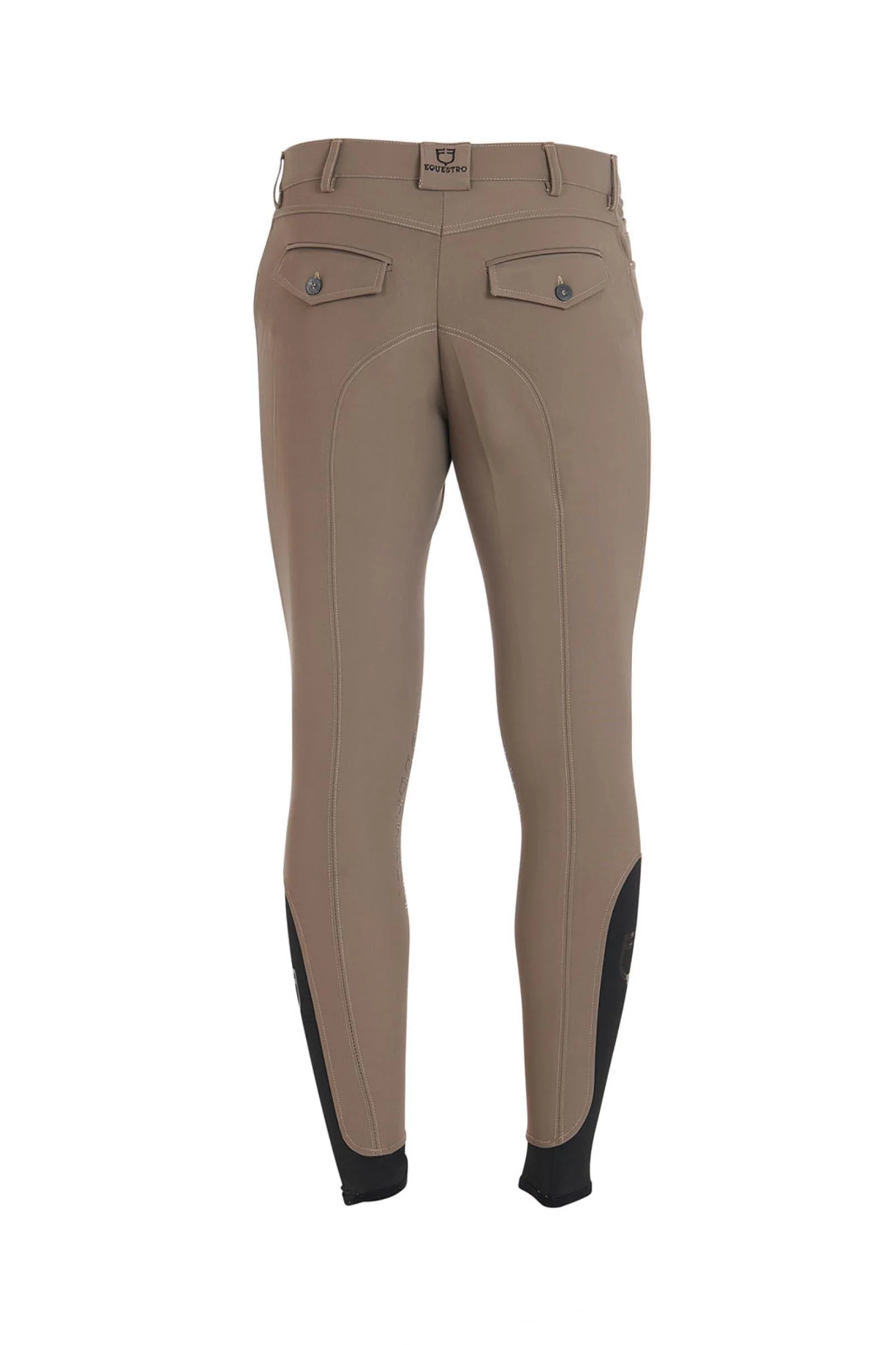 herre ridebukse slim fit knegrip med logo Walnut 50