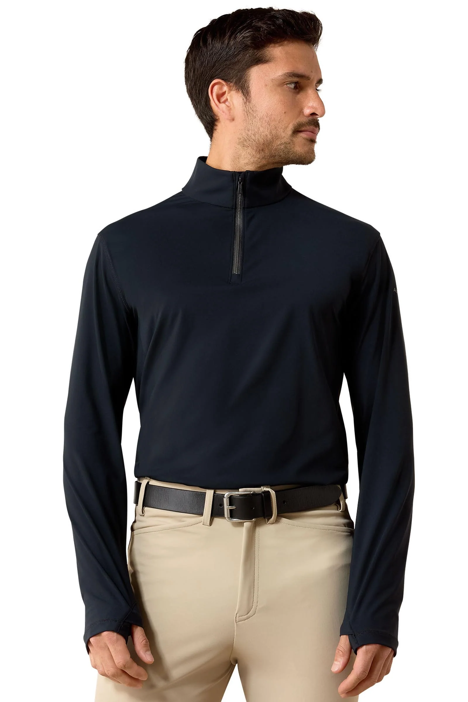 Herre SolVeil 1/4 Zip baselayer Black XS