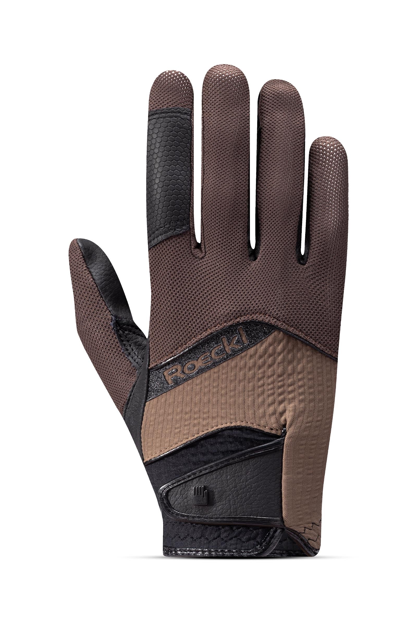 Millero Ridehansker Dark Mocha/Choco Milk 7,5