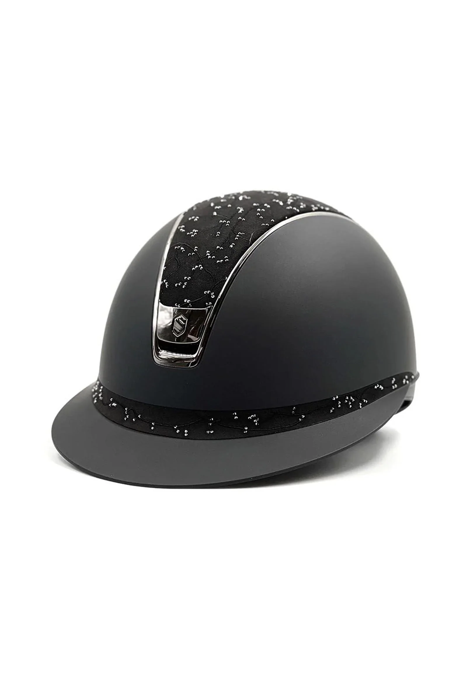 Miss Shield Shadowmatt Crystal Leaf 2.0 ridehjelm Black S