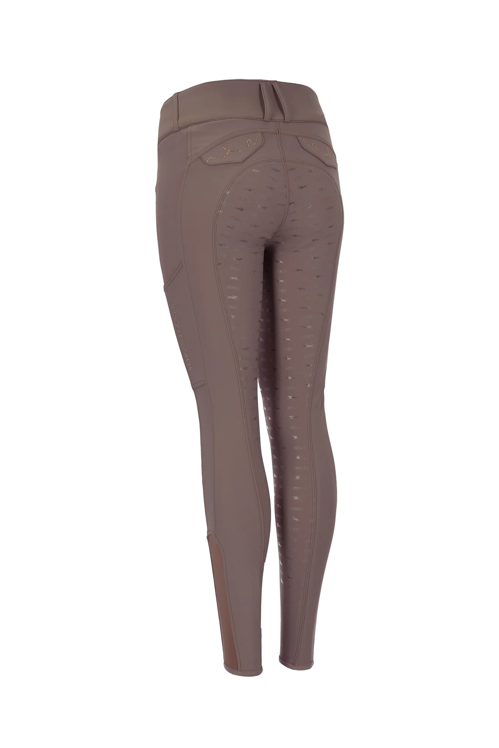 Noelle helforsterkede ridebukser for kvinner Taupe 32