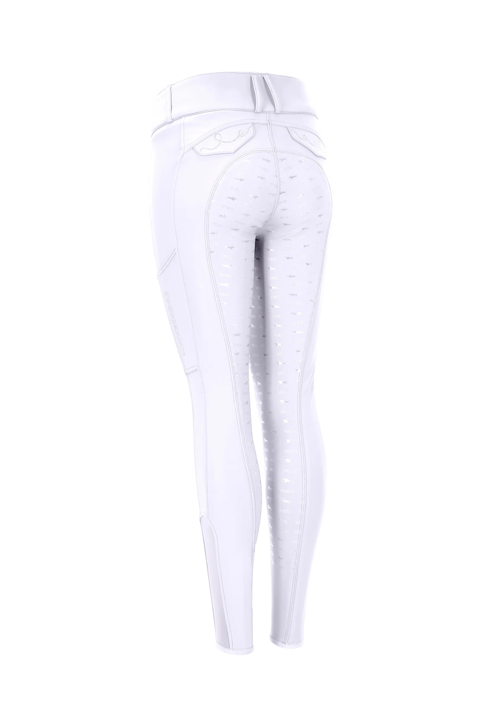 Noelle helforsterkede ridebukser for kvinner White 32
