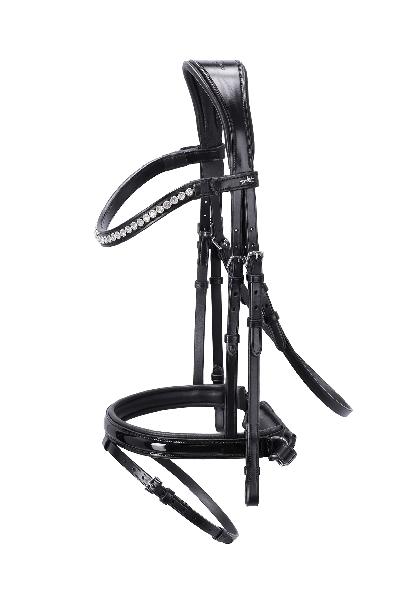 Palermo Trinse black/patent/silver F