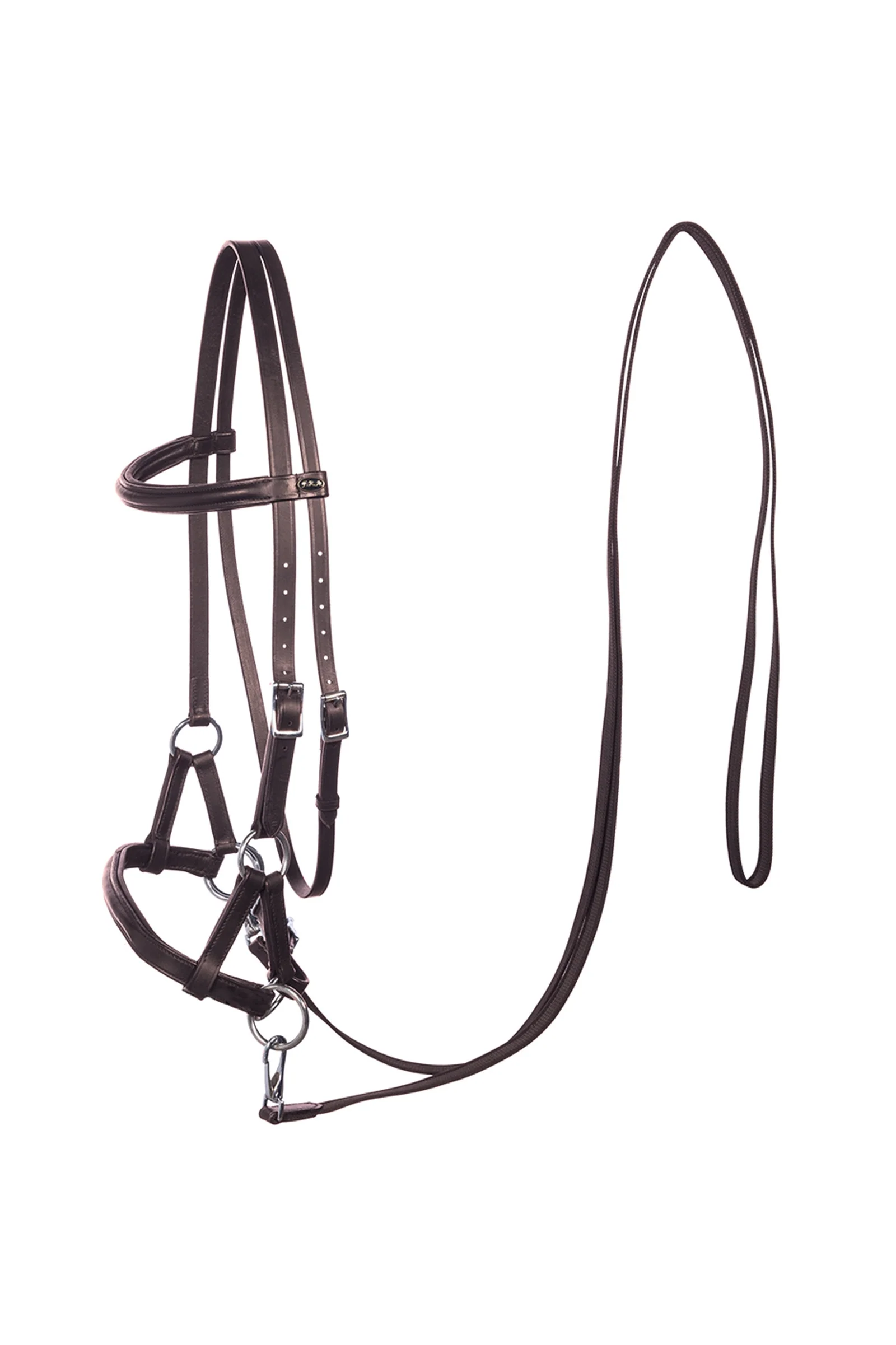 Pardoes Sidepull (System 3) Lær med Anti-skli Tøyler Brown SHP