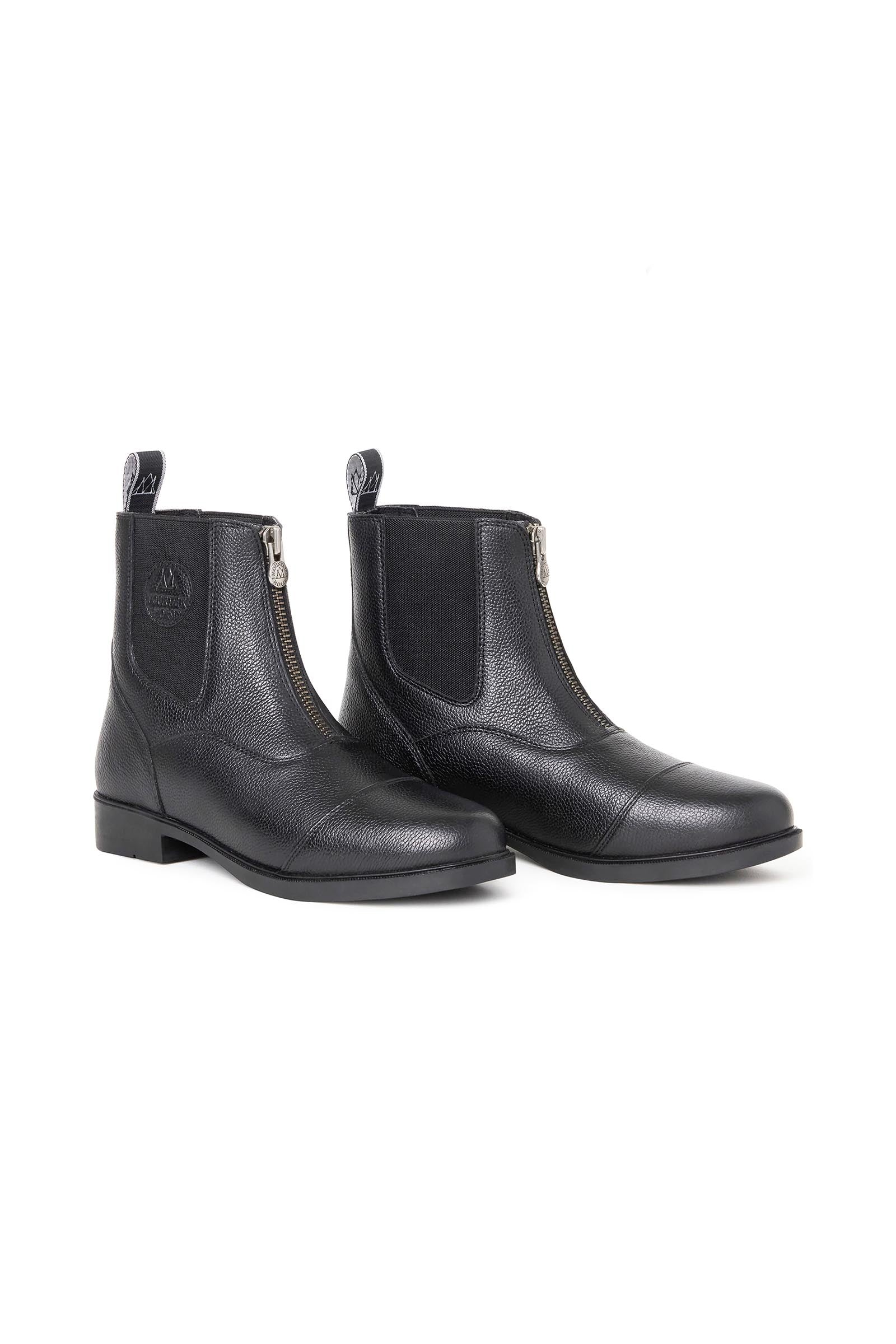 Ragazza barn paddockstøvler med glidelås foran Black 33/34