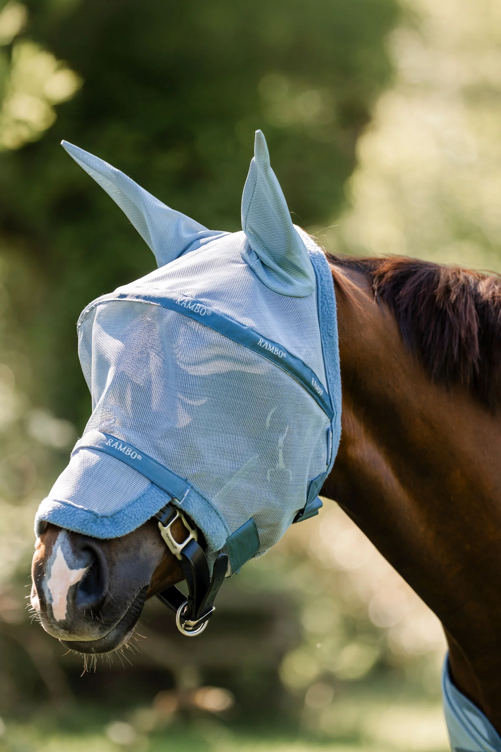 Rambo fluemaske Heather Blue/Blue & Silver P