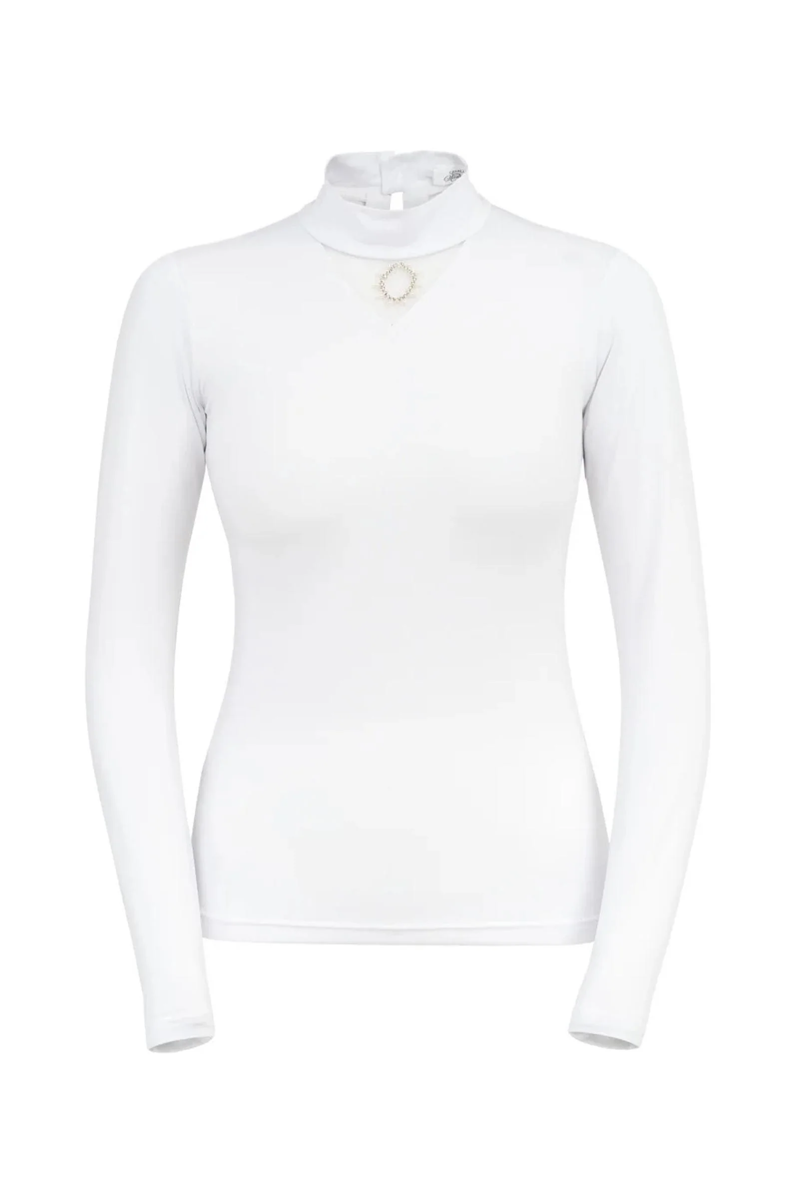 stevneskjorte Crystal Drop, dame langermet White XL