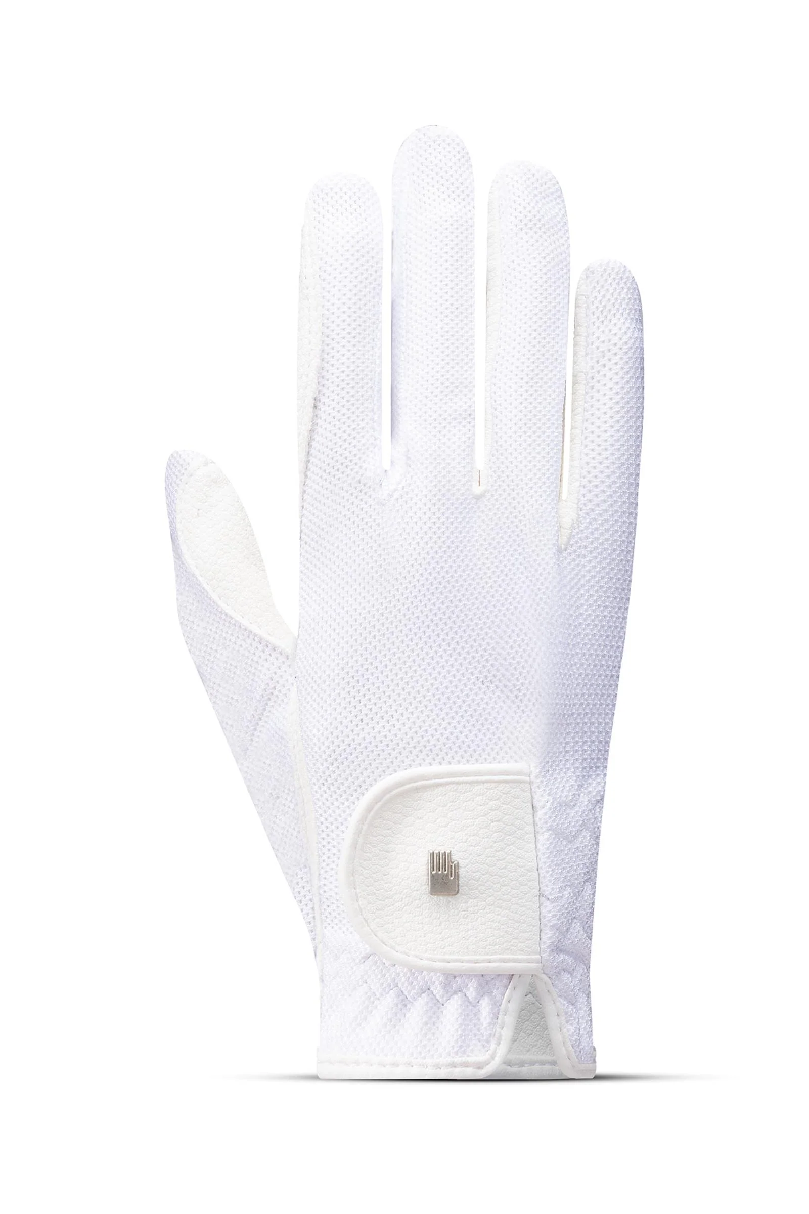 Roeck-Grip Lite Junior ridehansker White 4
