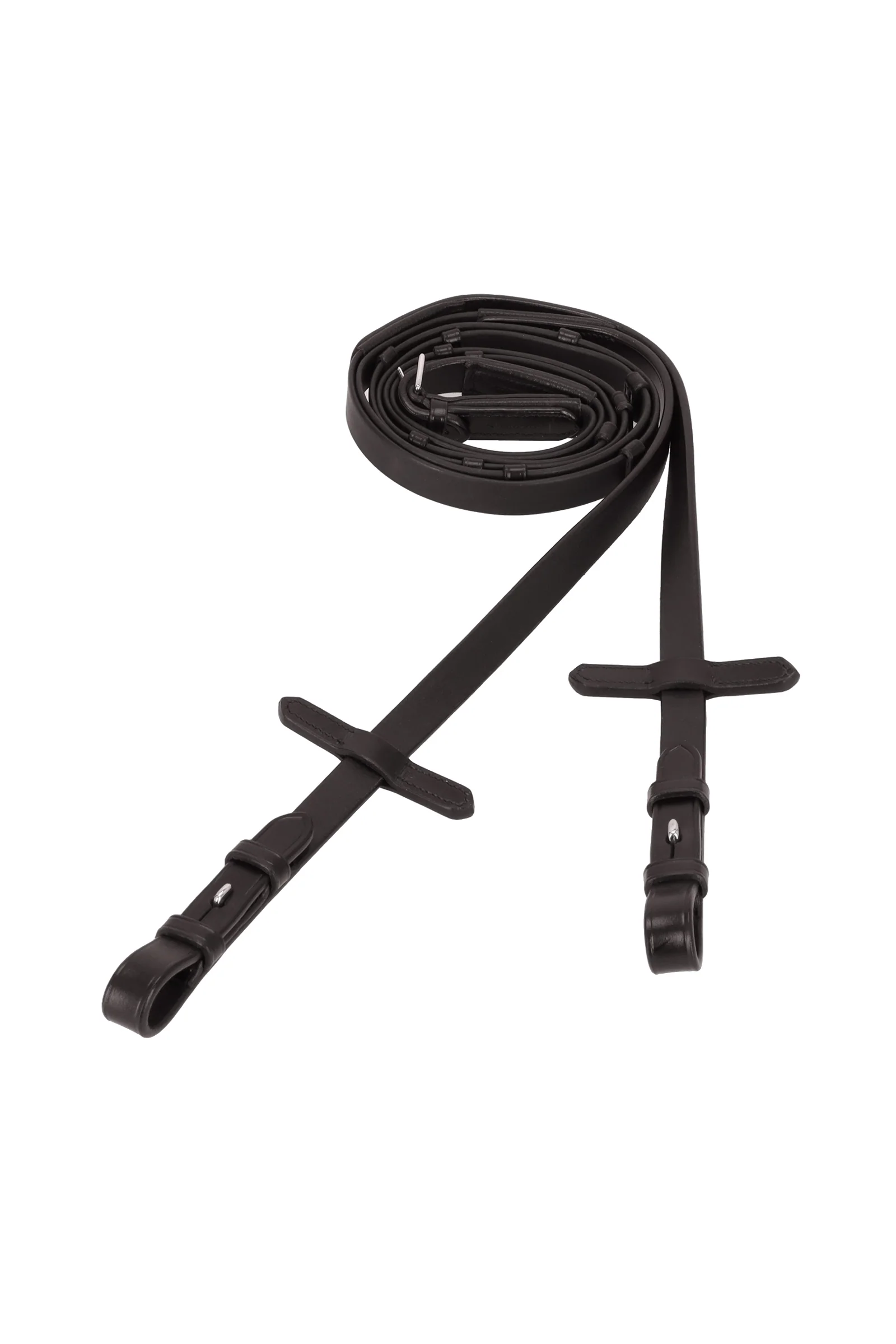 Schockemöhle myke gummistoppere til tøyler dark brown/silver F