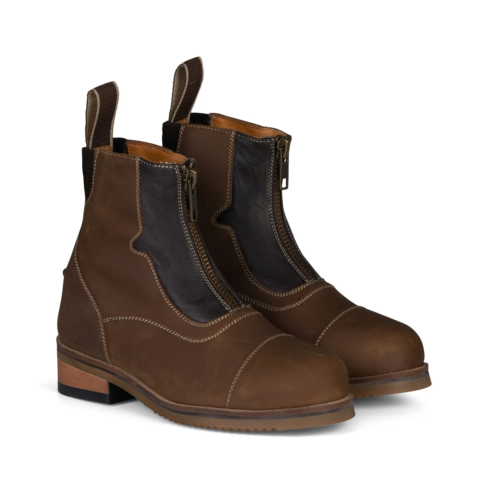 Seville jodhpur-sko med frontglidelås, barn Brown 29