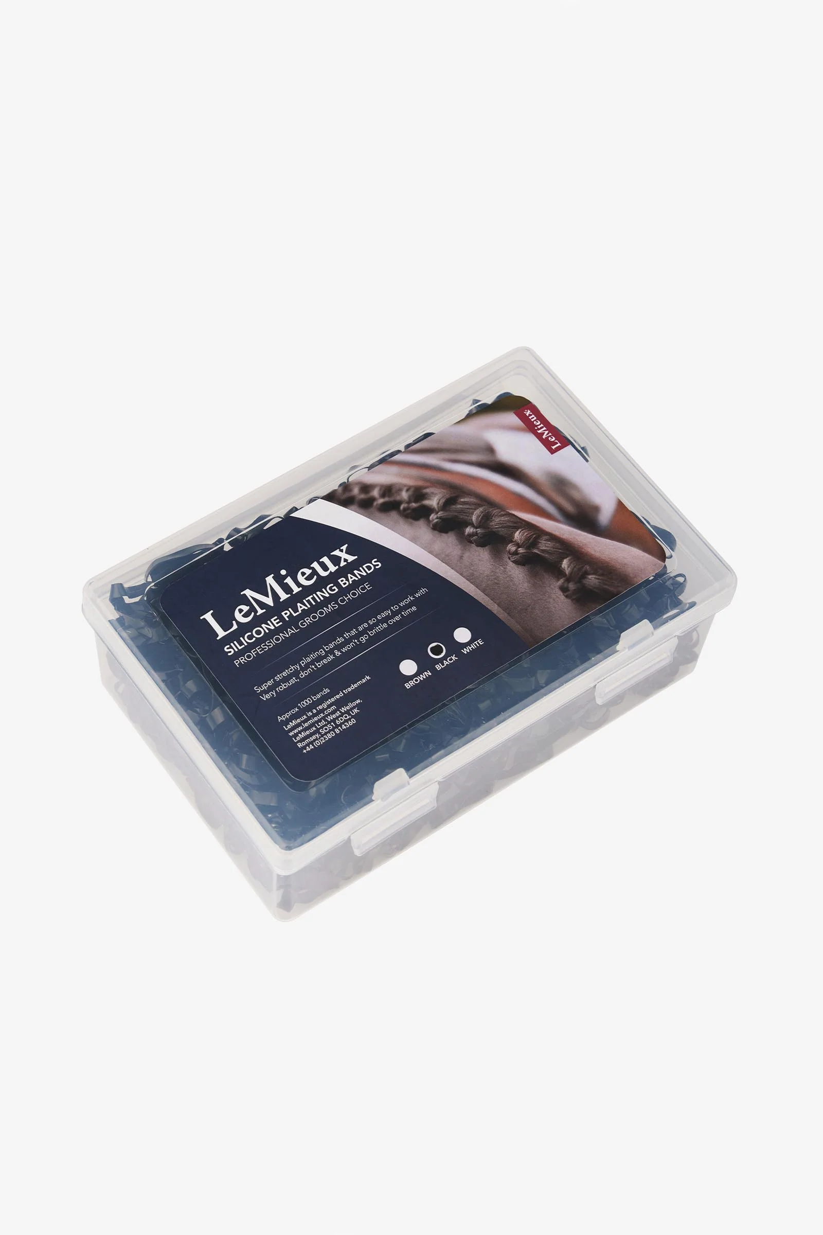 Silikonflettebånd Black Én størrelse