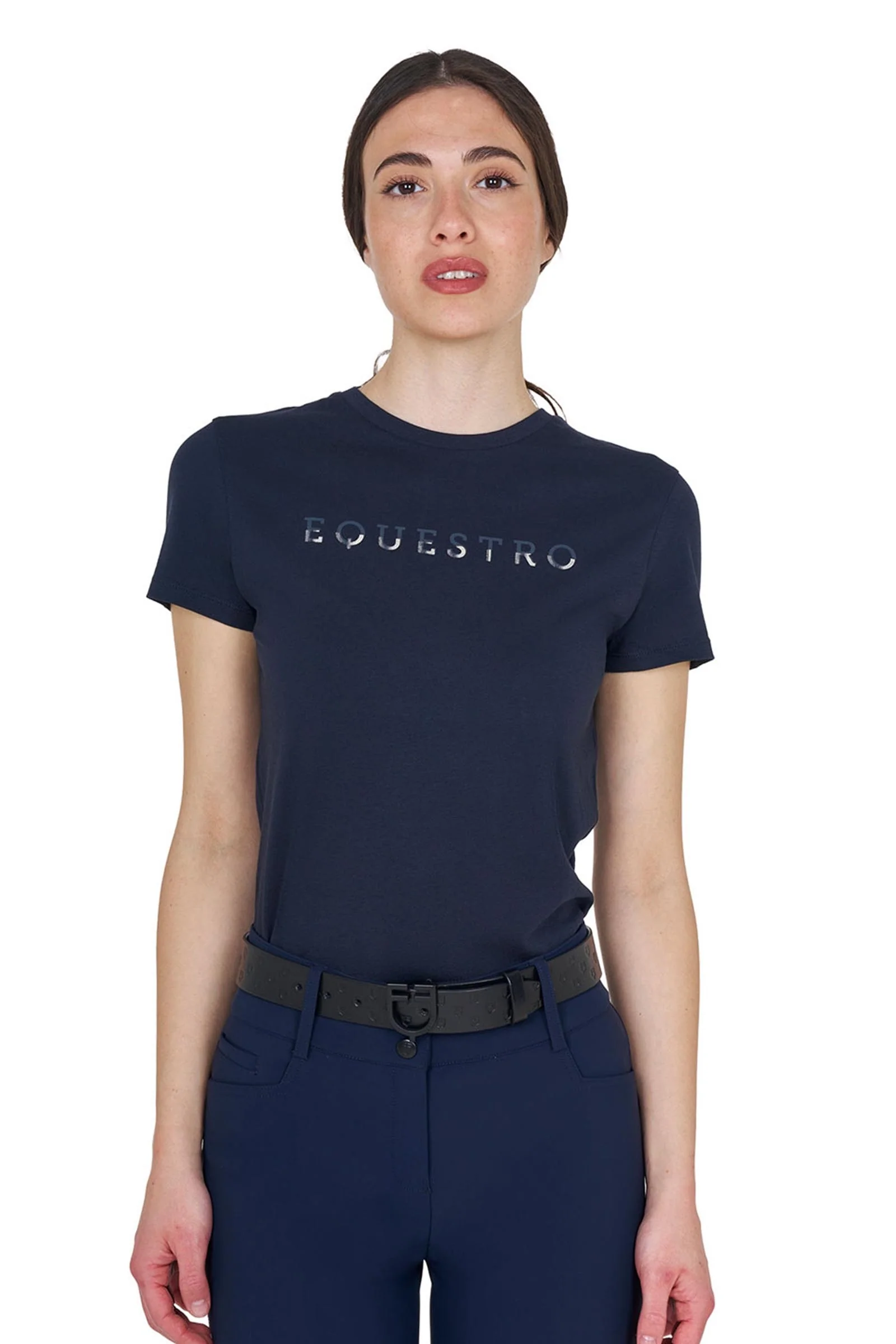 SS2026 Dame Logo Lamina bomulls T-skjorte Navy M
