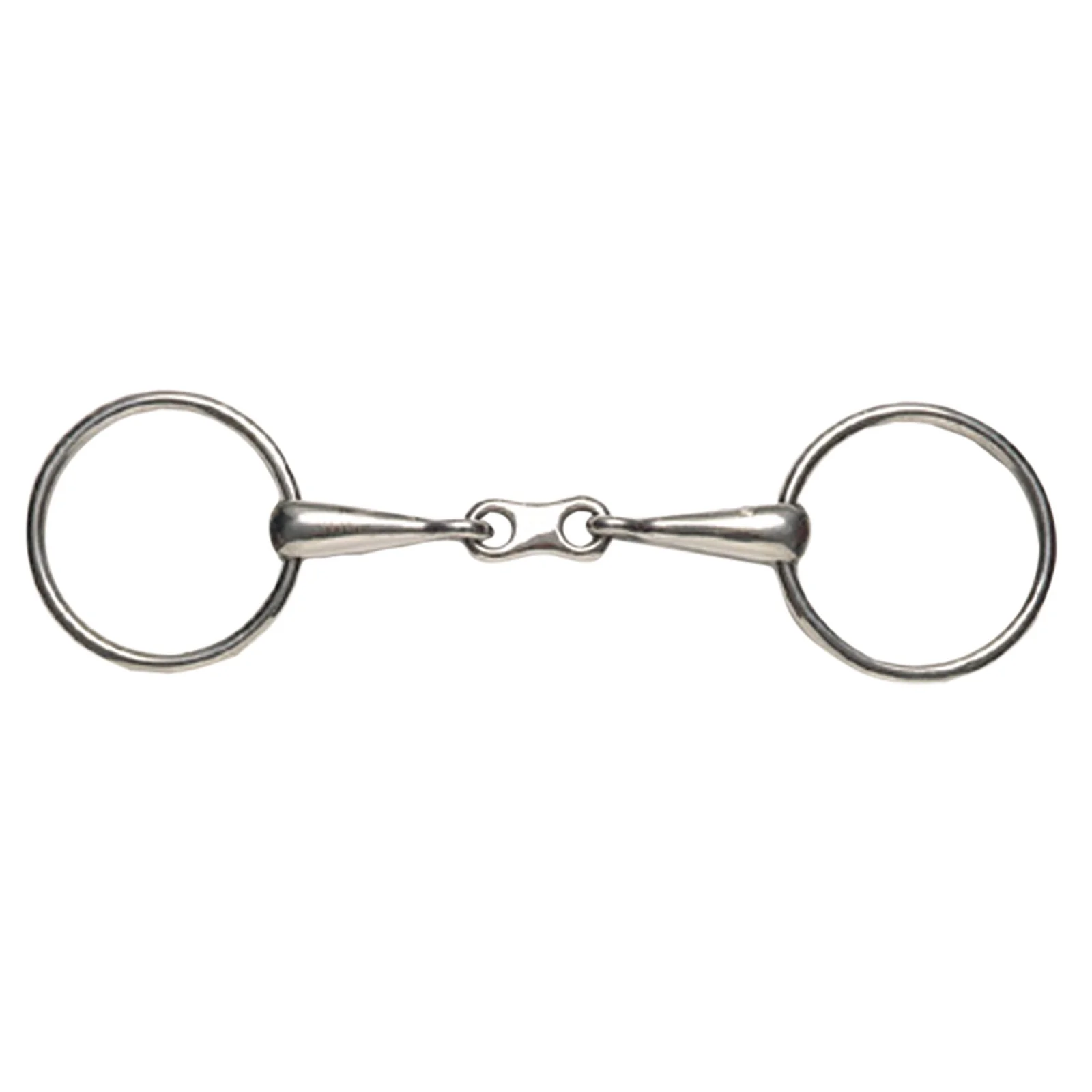 Stainless Steel Thin Mouth French Link Loose Ring Snaffle Bit 140 mm