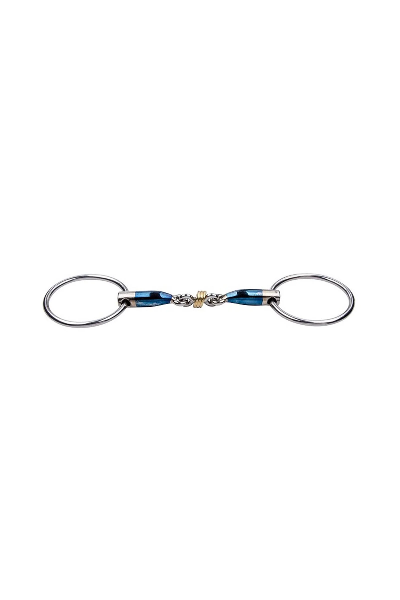 Sweet Iron med messingring og løse bittringer Blue 115 mm