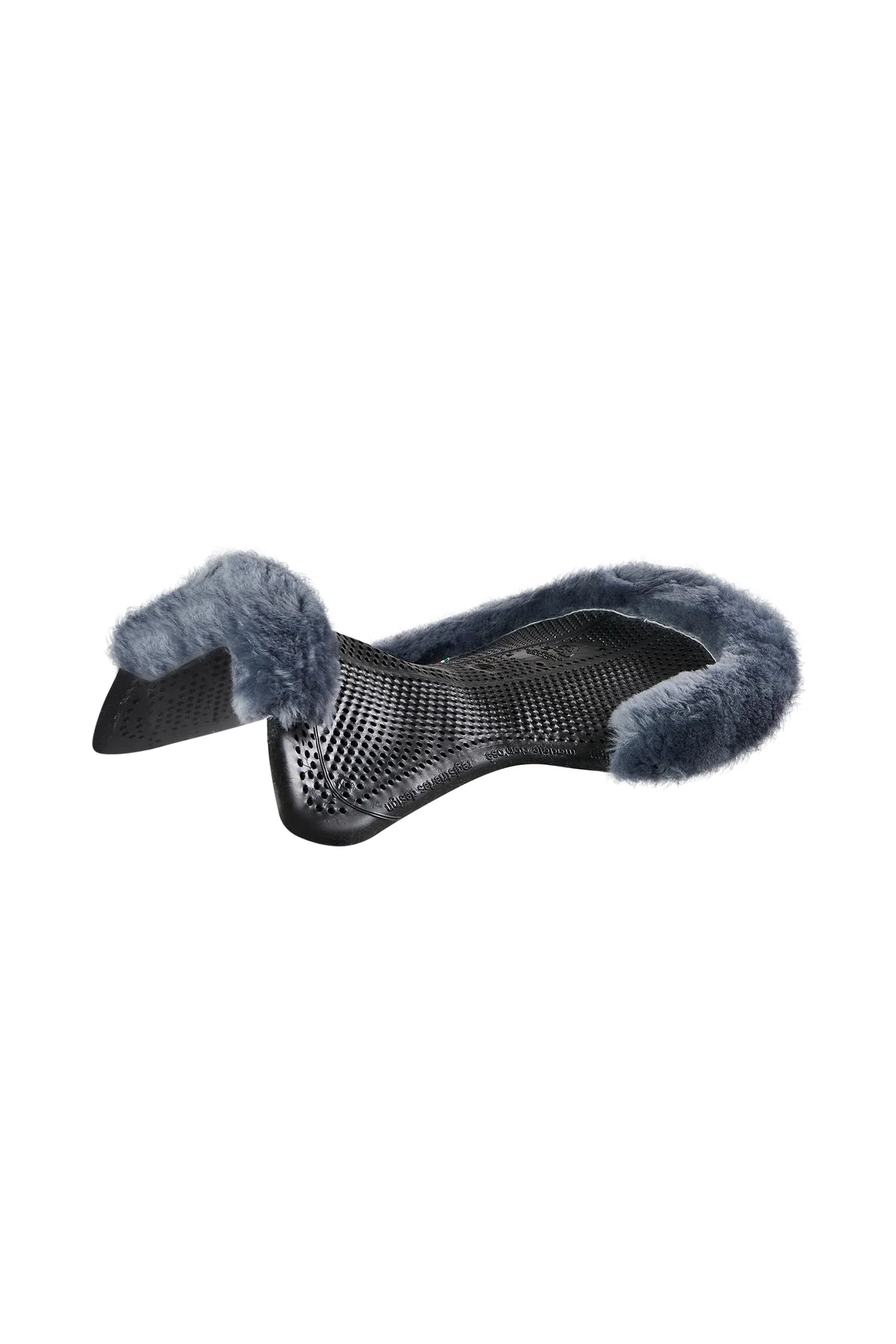 terapeutisk Just Gel pad med sauefellutskjæring Black/Grey M