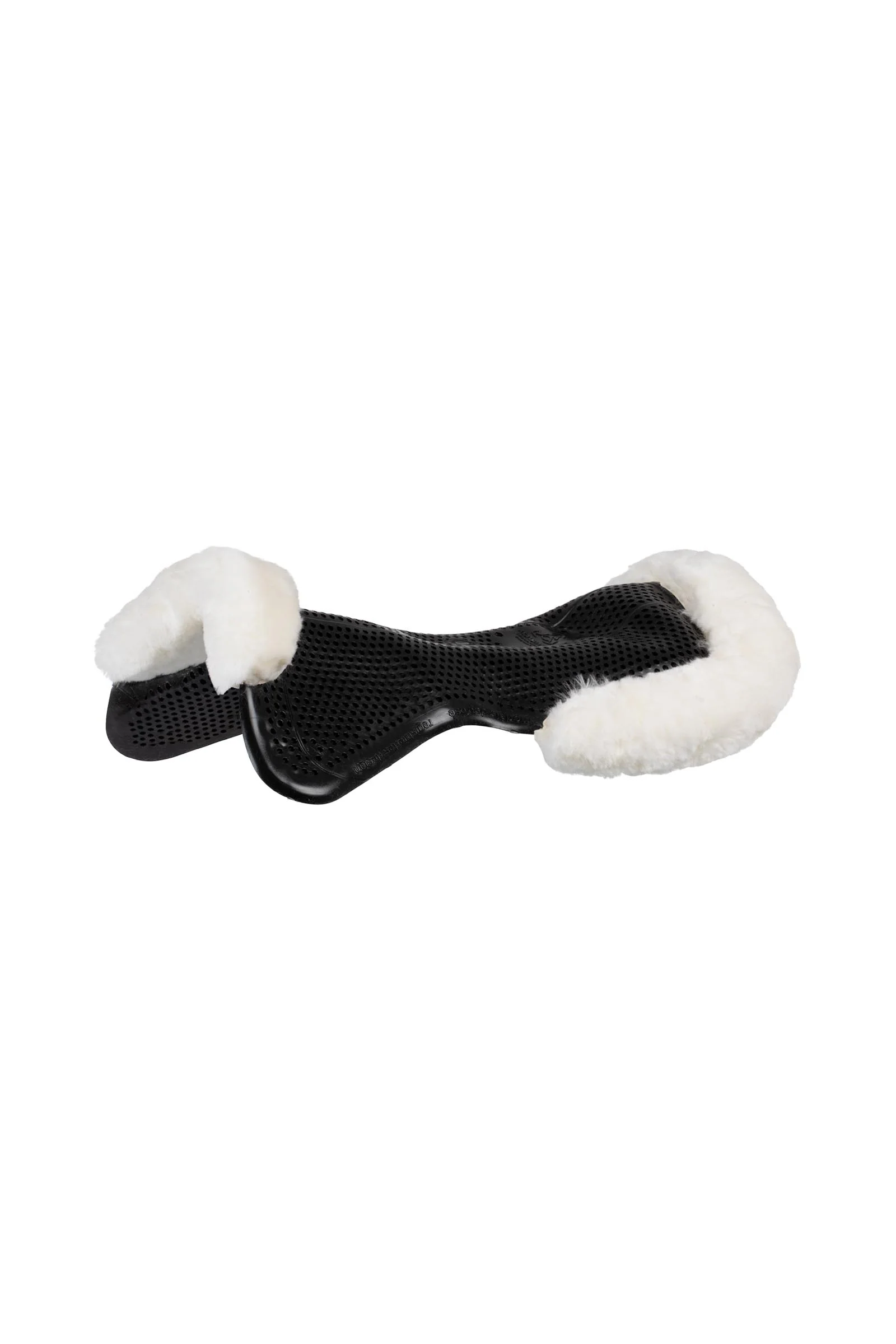 terapeutisk Just Gel pad med sauefellutskjæring Black/White L