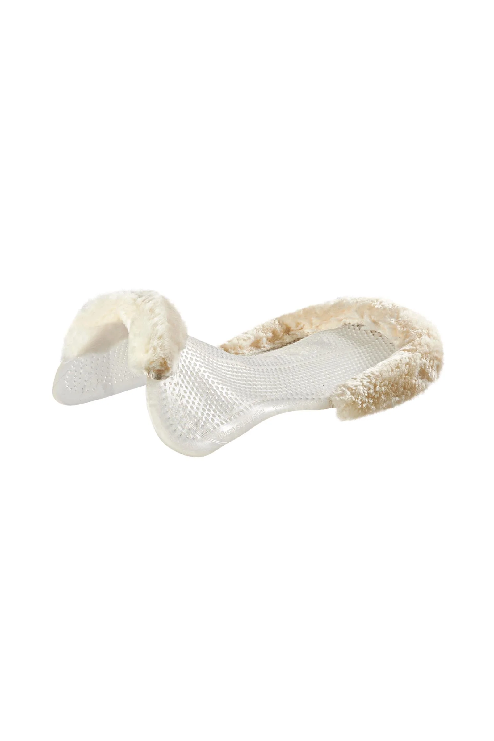 terapeutisk Just Gel pad med sauefellutskjæring Transparent/Natural M