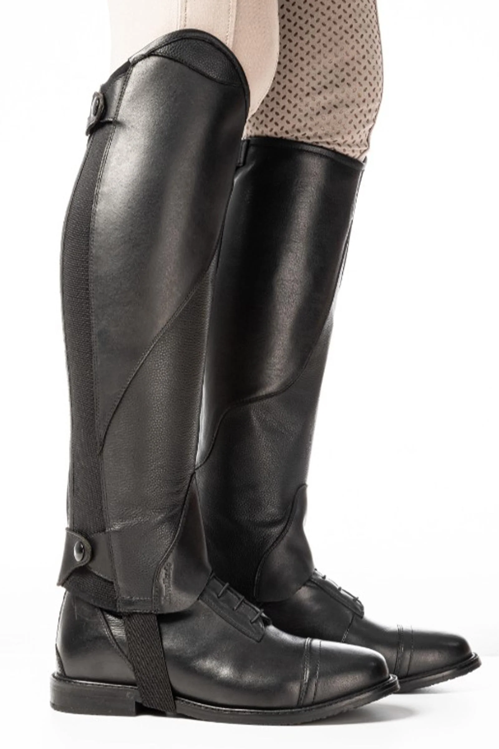 Tiberius lær mix chaps Black/Black ML
