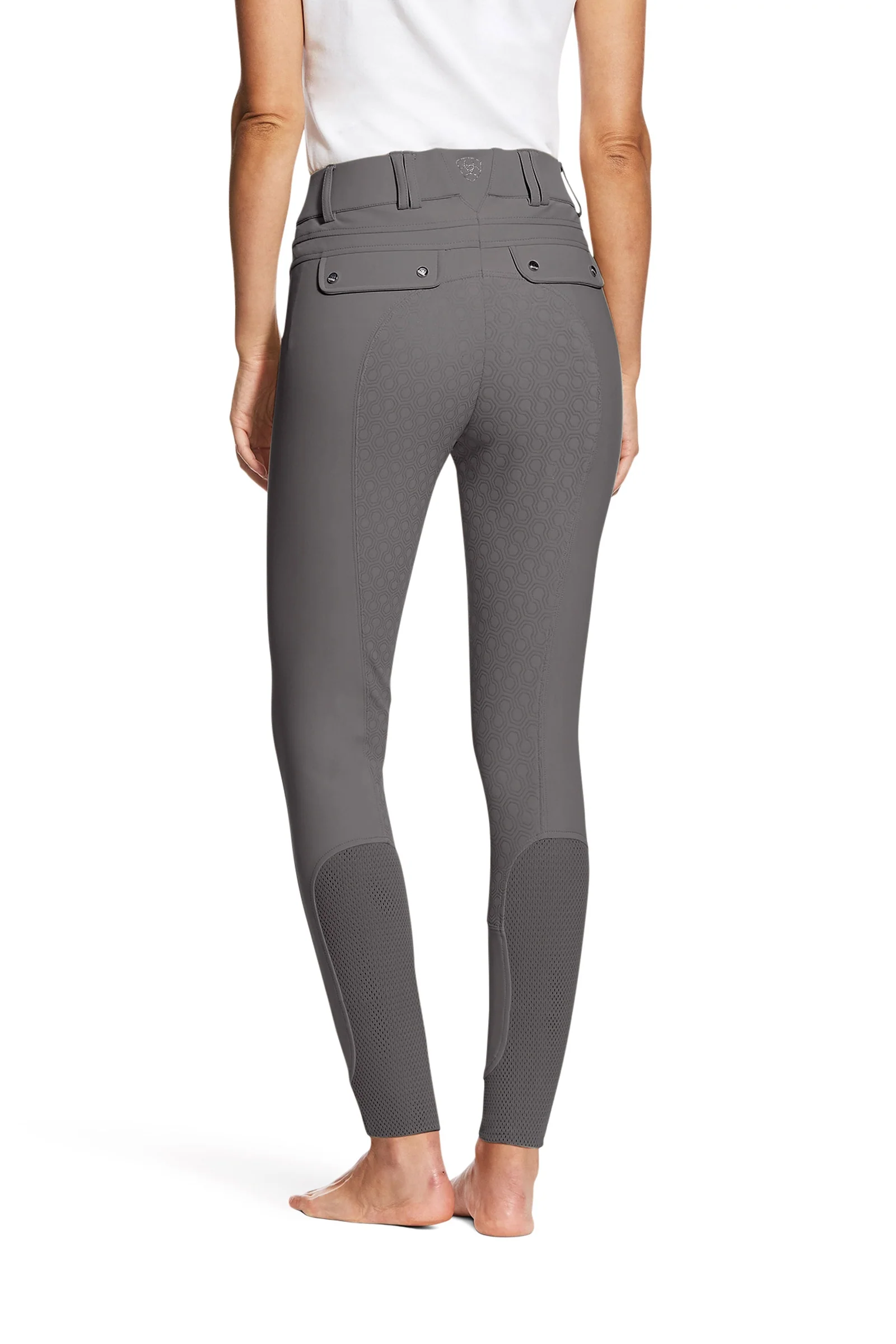 Tri Factor Dame ridebukse med full silikonsete Paloma grey 38 Regular