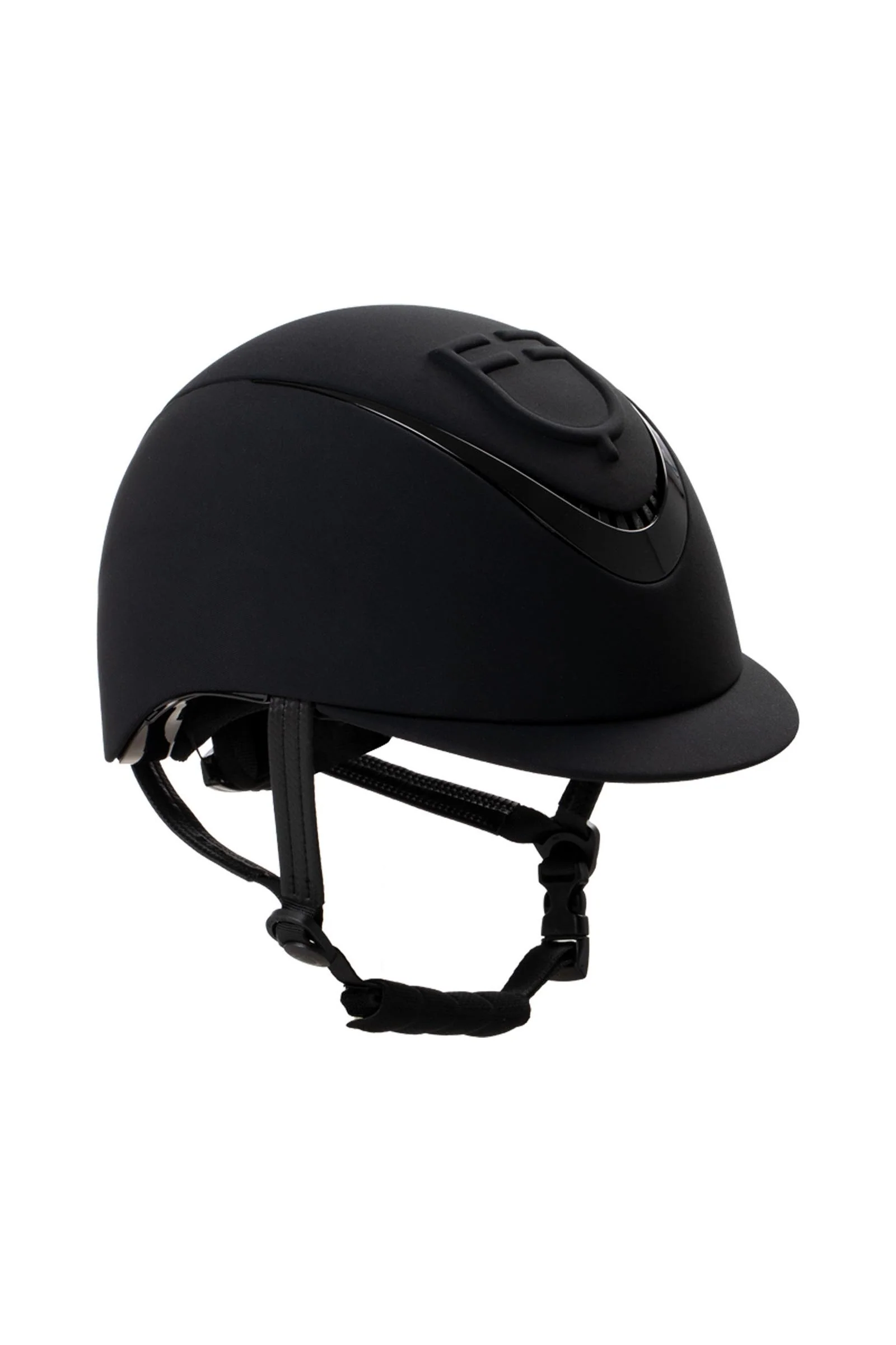 unisex ridehjelm med preget logo, sertifisert EN 1384:2023 Black 55-57