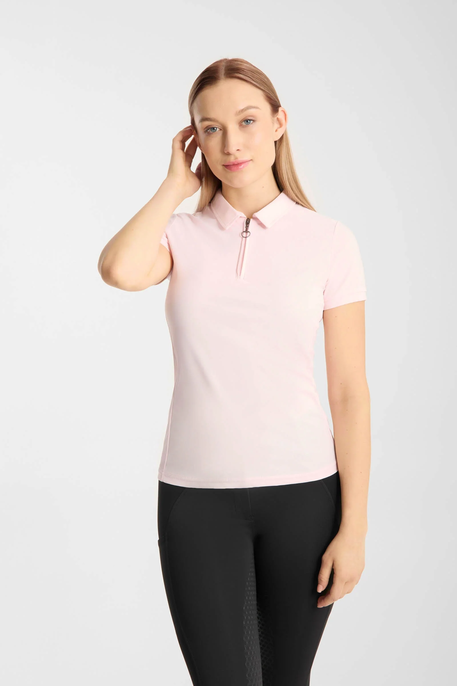 Willow funksjonell poloskjorte til dame Barely Pink 36