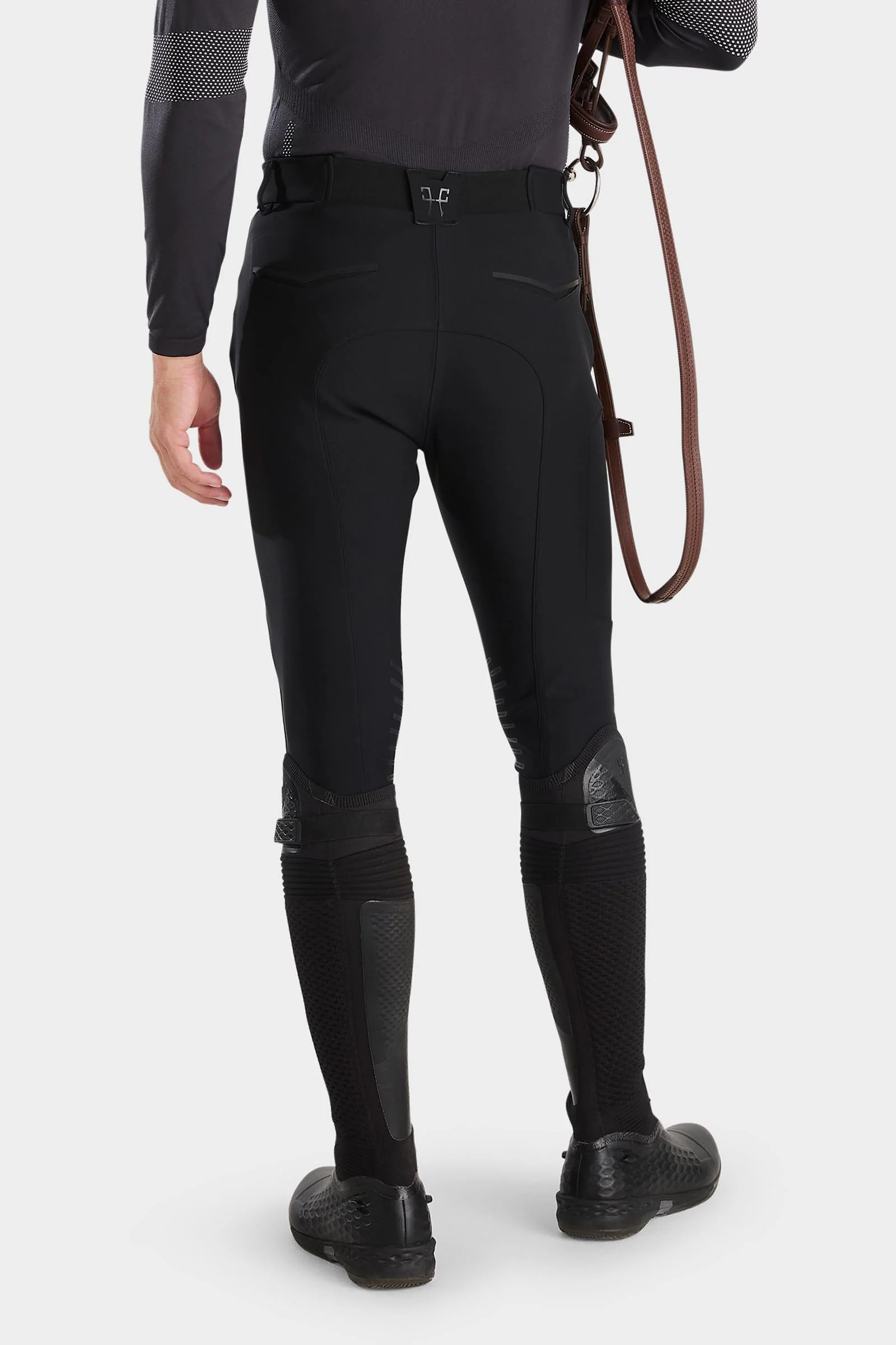 X-Performance Iconic Riding herre knegrep ridebukser Black 38