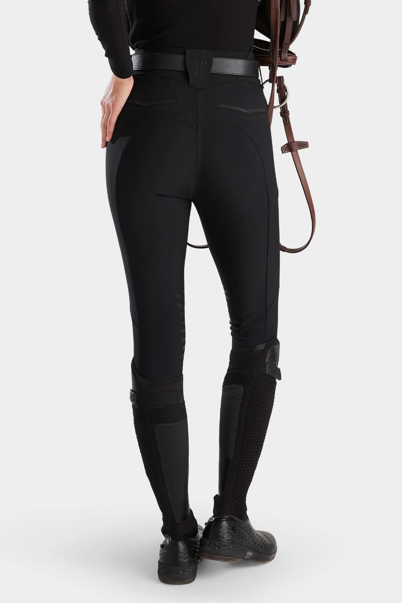 X-Performance Iconic Riding dameknægrebsridebukser Black 38