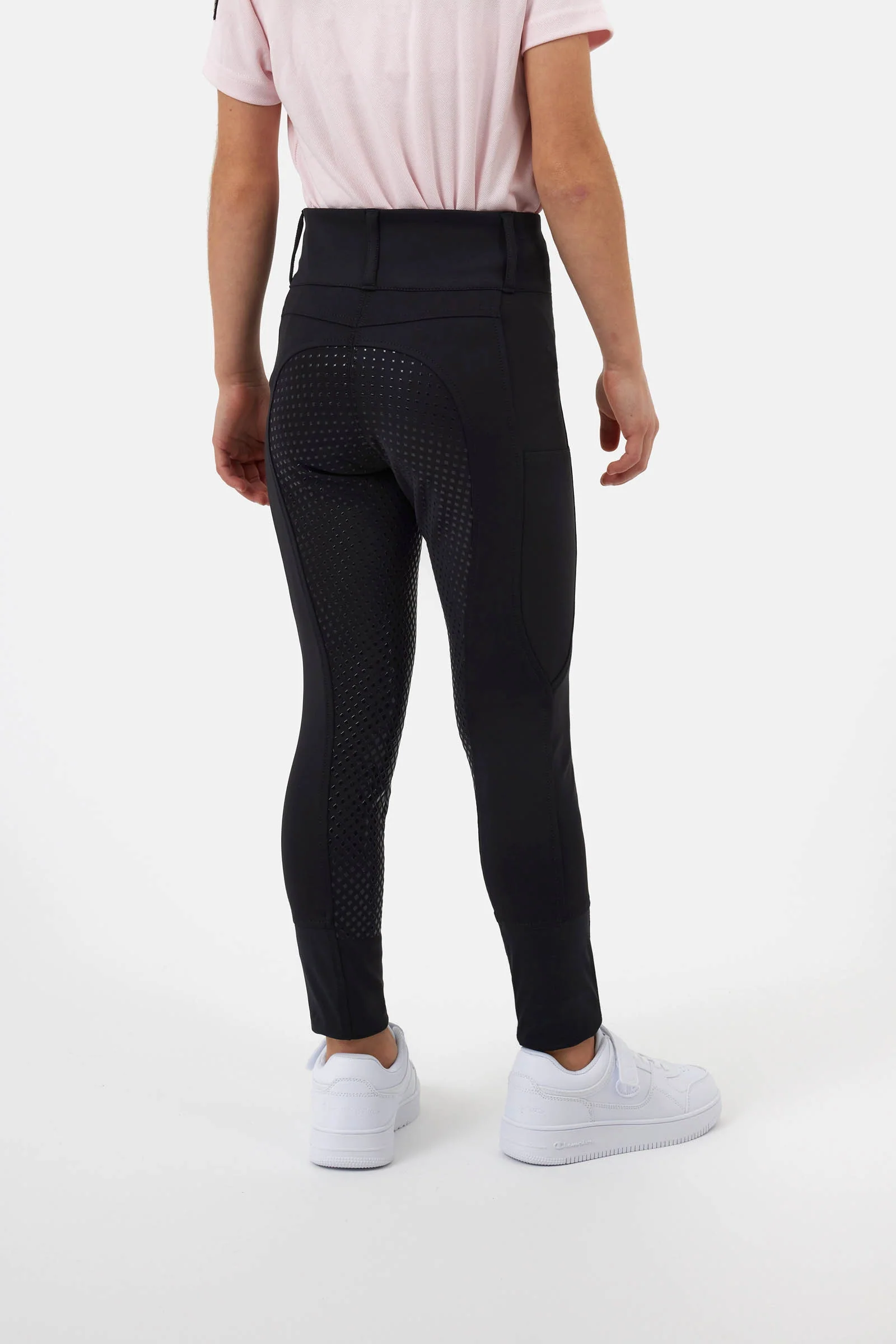 Young Rider Evelyn helforsterkede ridebukser Black 146-152