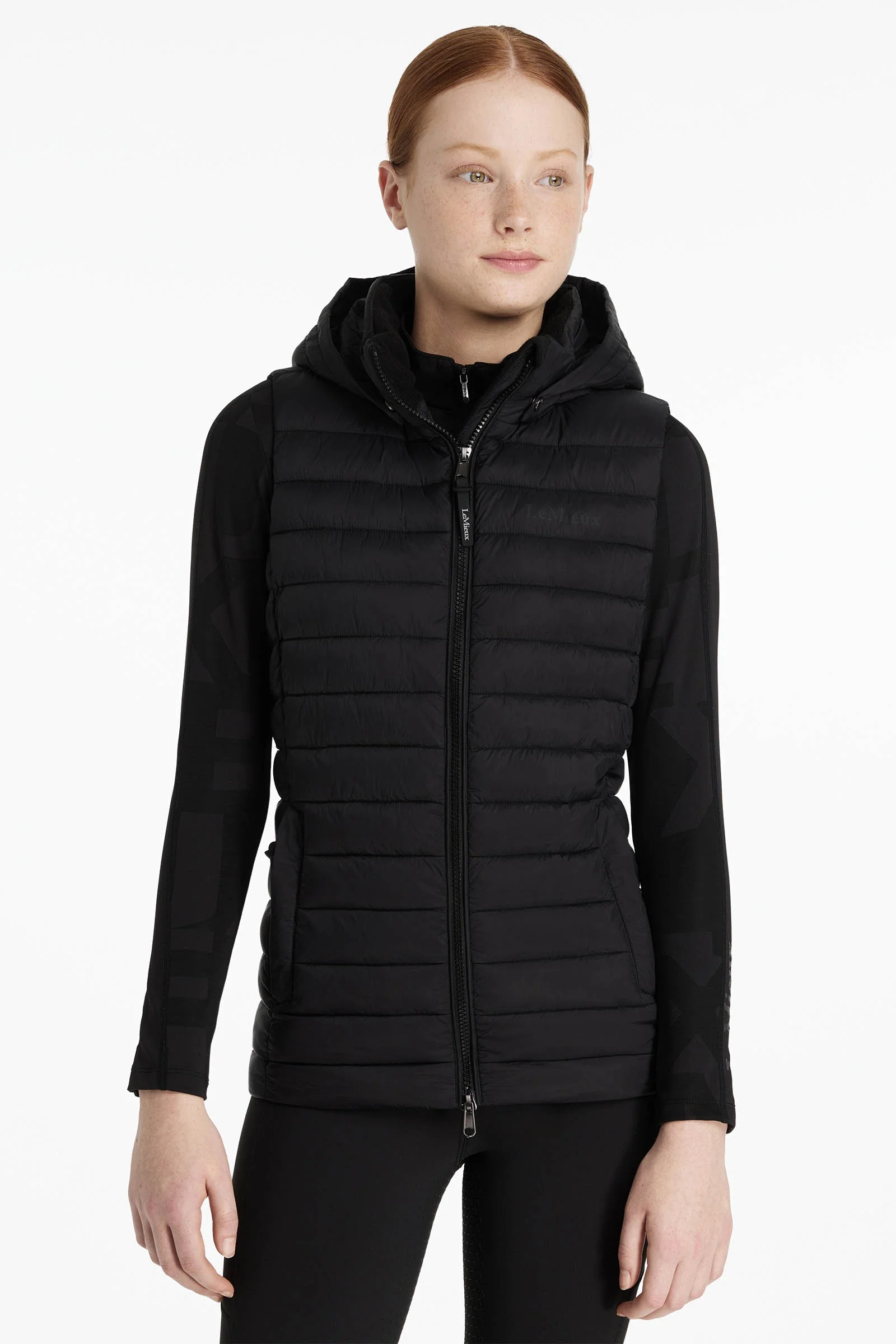 Young Rider Ruby vattert vest for barn Black 122-128